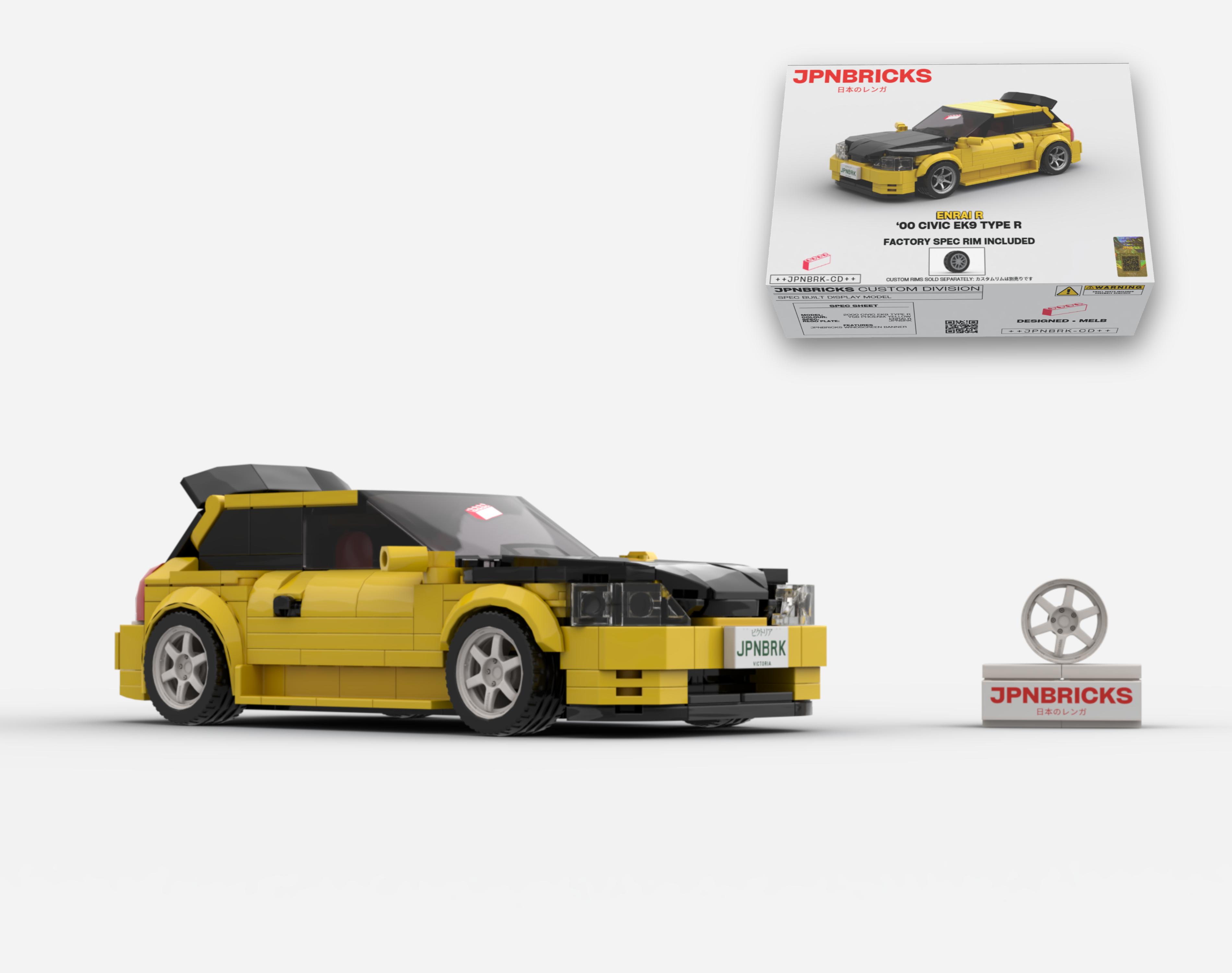 2000 CIVIC EK9 TYPE R YZ YELLOW