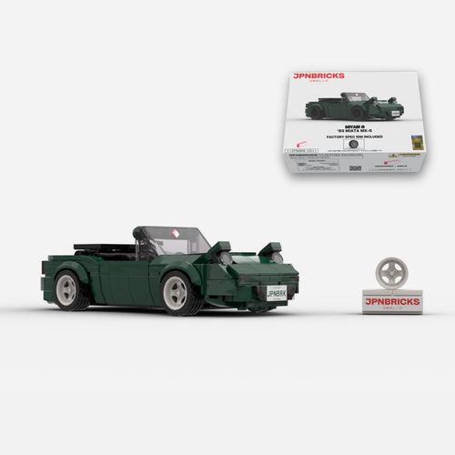 1993 Miata MX-5 HU British Racing Green Brick Car Model Kit