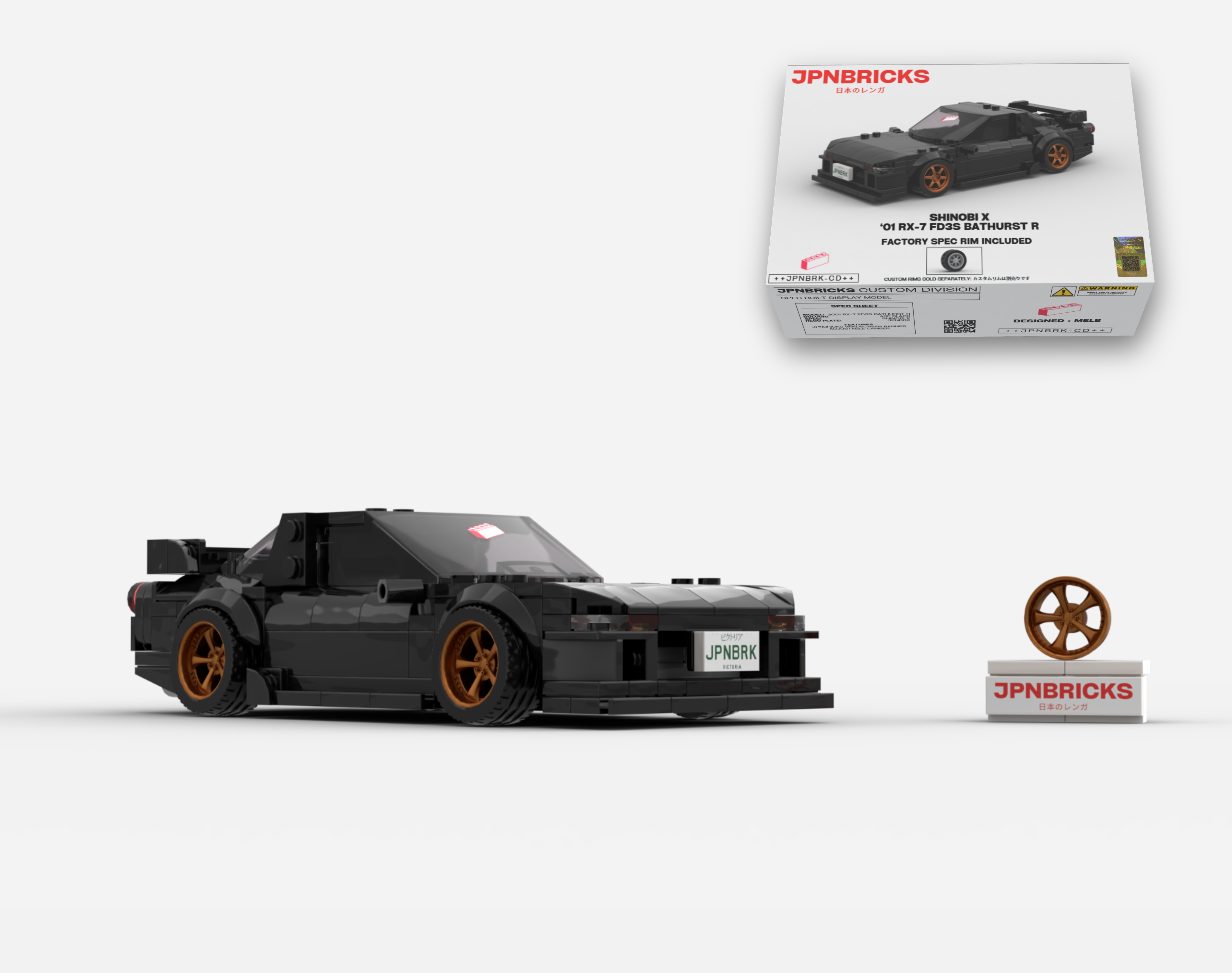 2001 RX-7 FD3S BATHURST R A3F BLACK