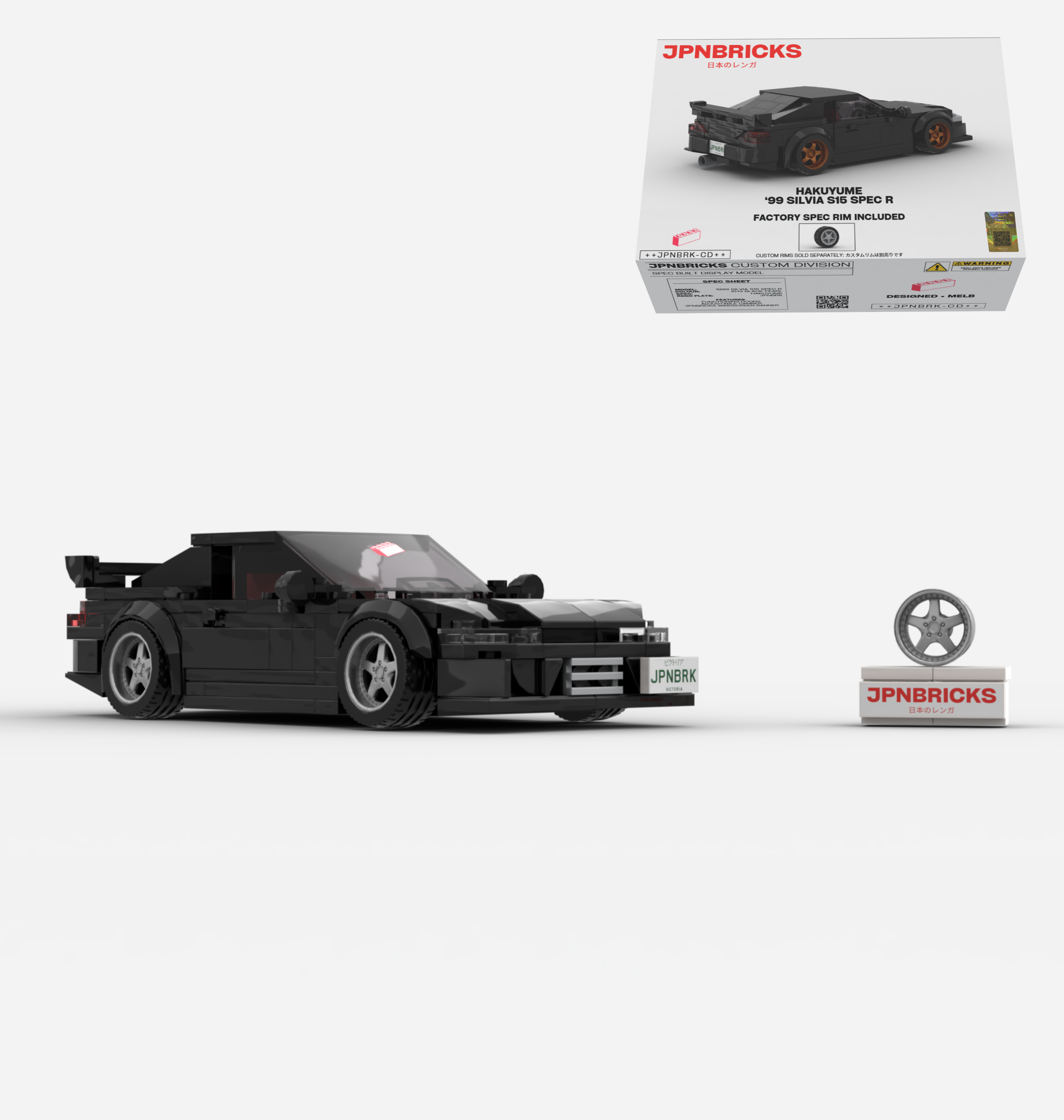 1999 SILVIA S15 SPEC R KH3 BLACK CUSTOM SPEC