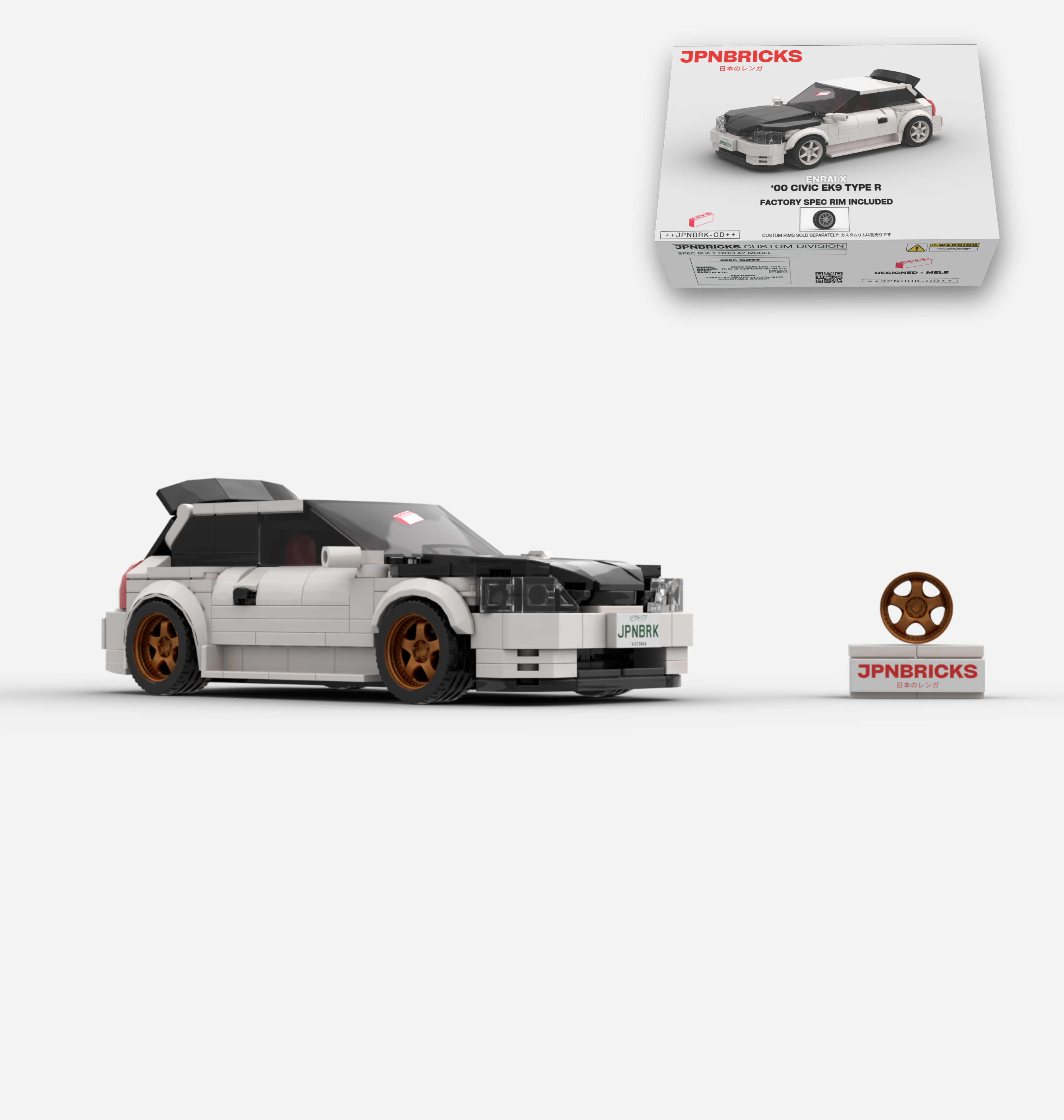 2000 CIVIC EK9 TYPE R NH0 CHAMPIONSHIP WHITE CUSTOM SPEC