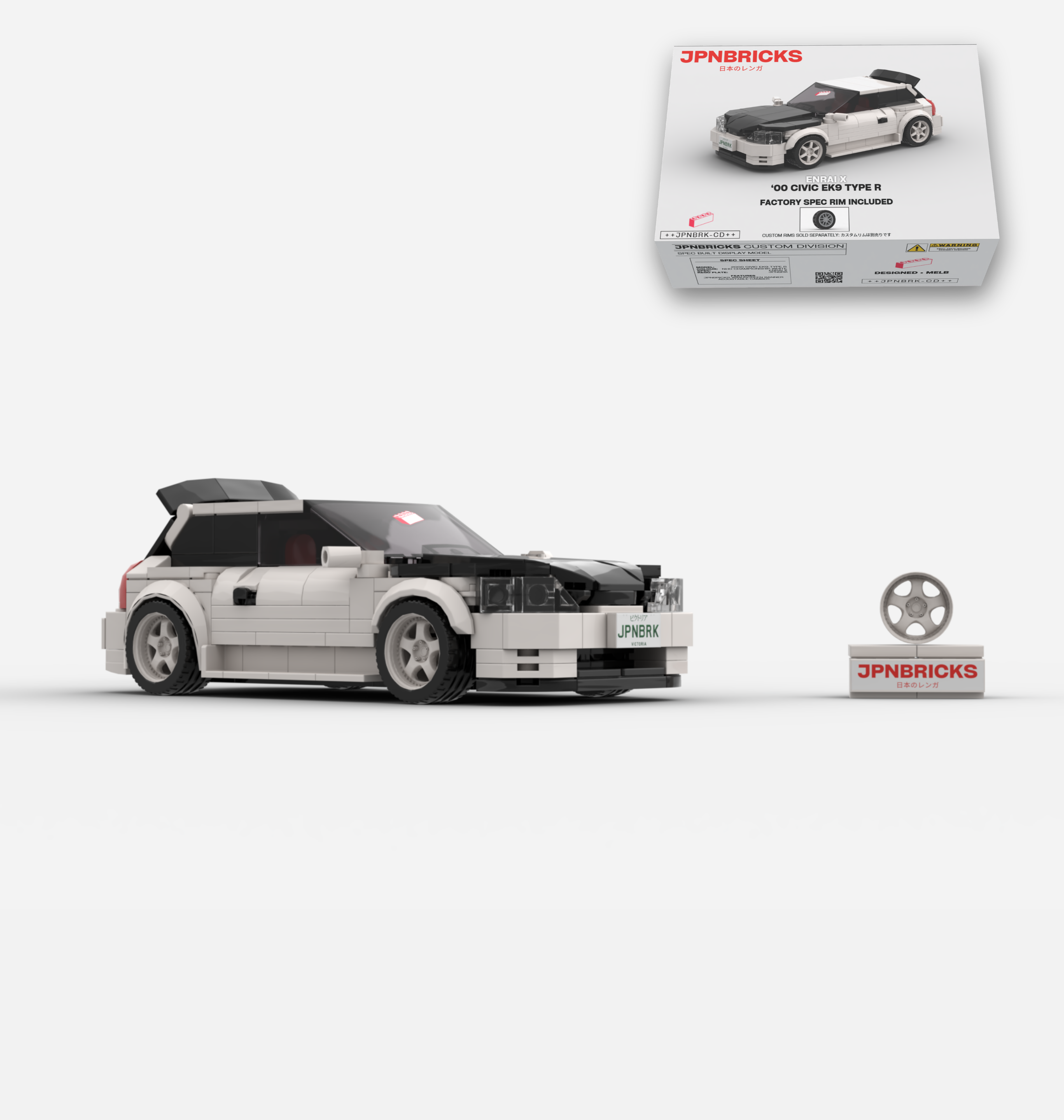 2000 CIVIC EK9 TYPE R NH0 CHAMPIONSHIP WHITE CUSTOM SPEC