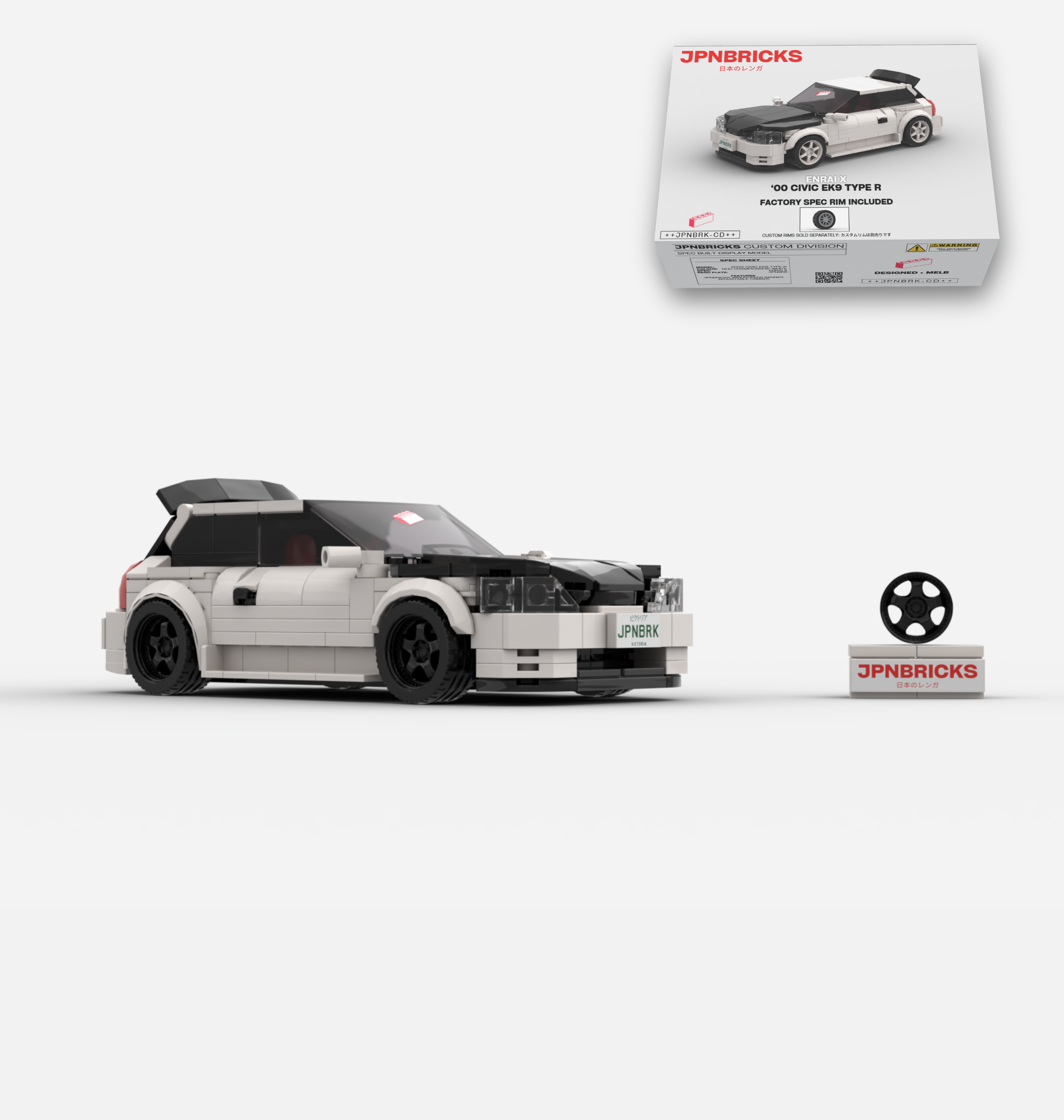 2000 CIVIC EK9 TYPE R NH0 CHAMPIONSHIP WHITE CUSTOM SPEC