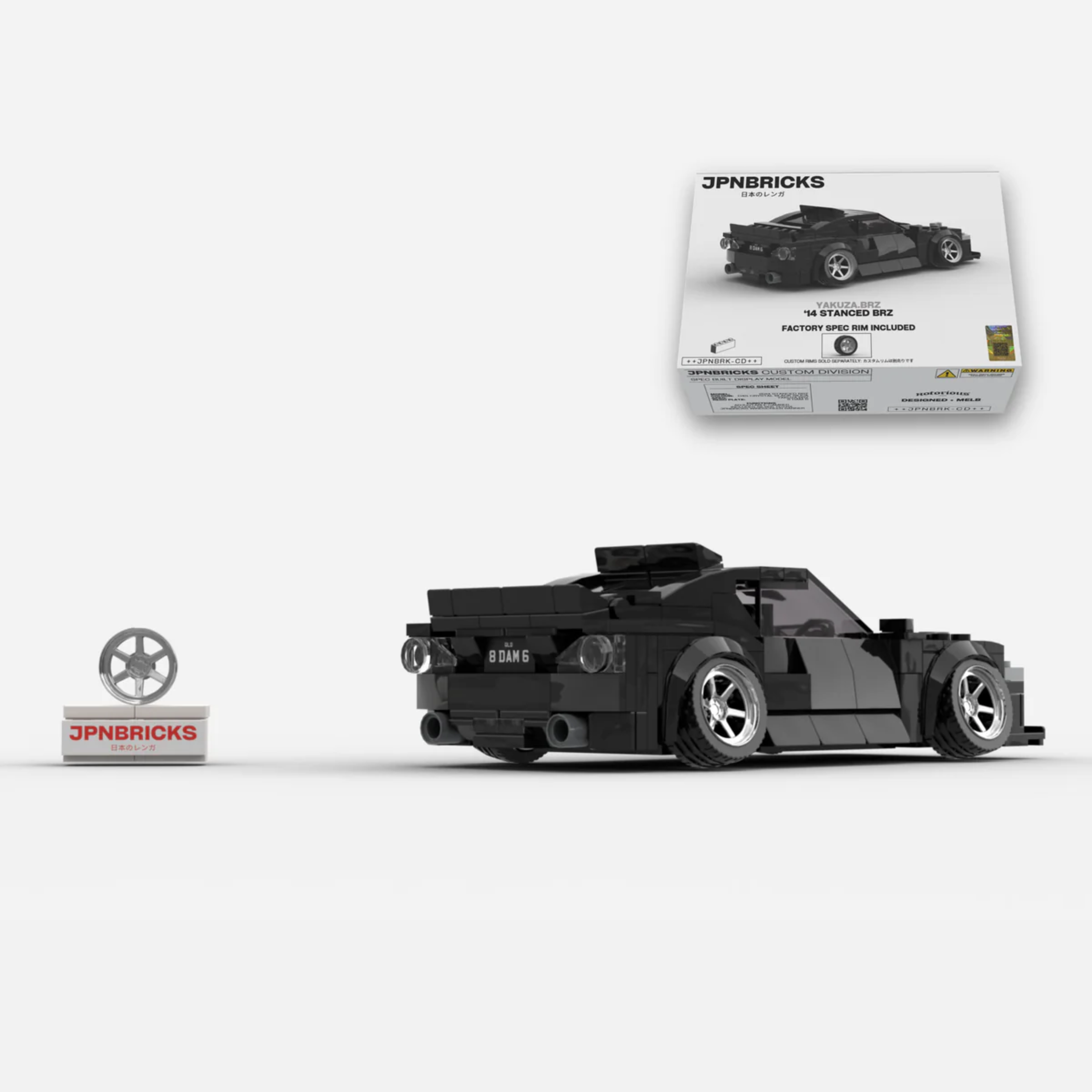 YAKUZA.BRZ #004 // 2014 STANCED BRZ BRICK CAR MODEL KIT