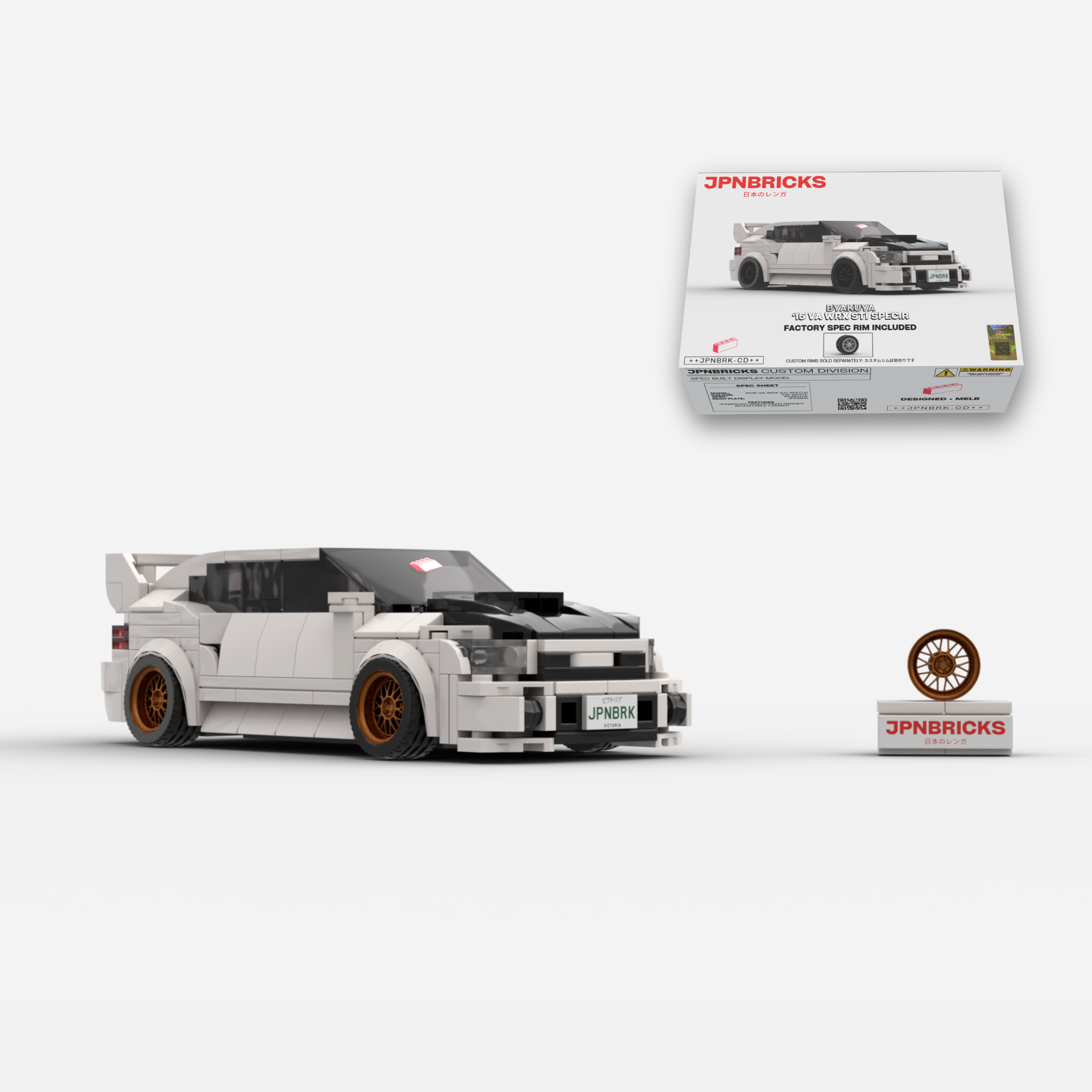2015 VA WRX STI Spec.R K1X White Brick Car Model Kit