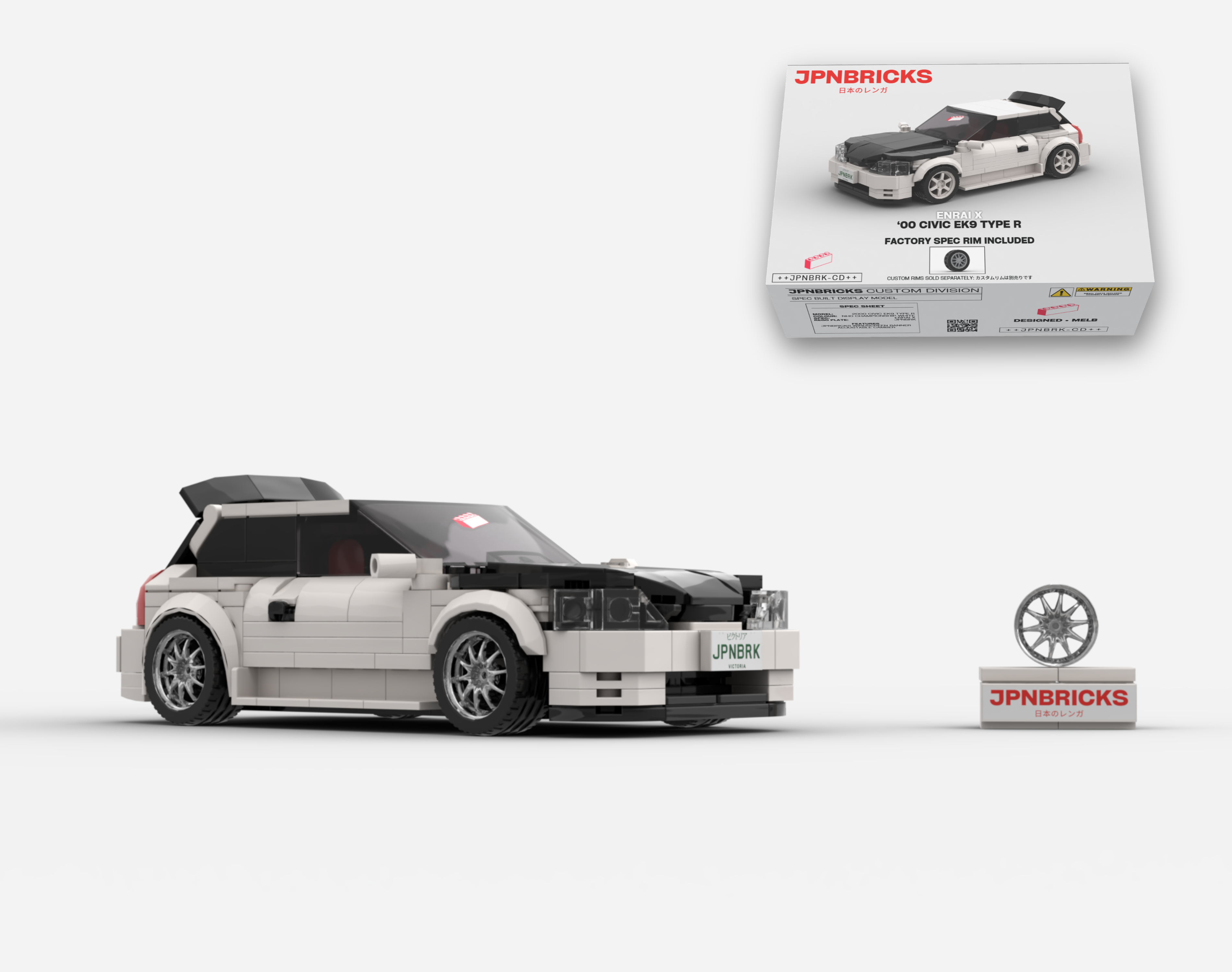 2000 CIVIC EK9 TYPE R NH0 CHAMPIONSHIP WHITE