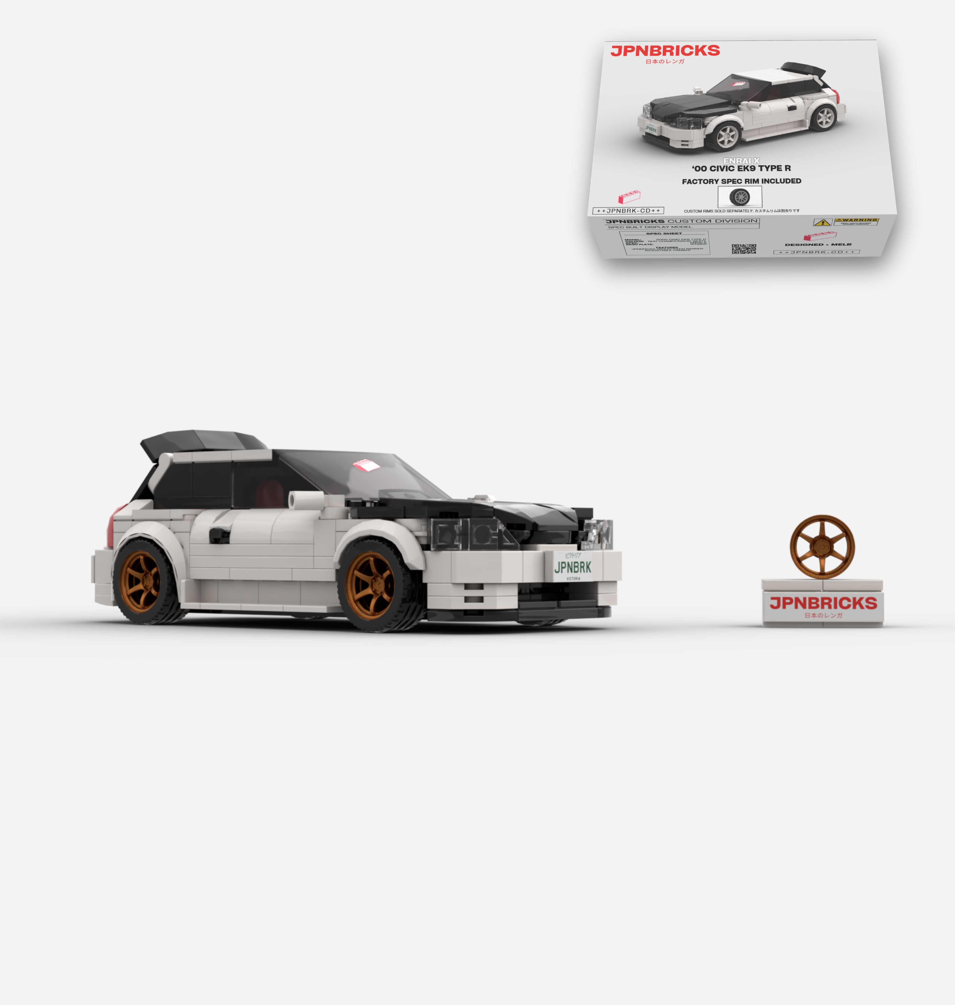 2000 CIVIC EK9 TYPE R NH0 CHAMPIONSHIP WHITE CUSTOM SPEC