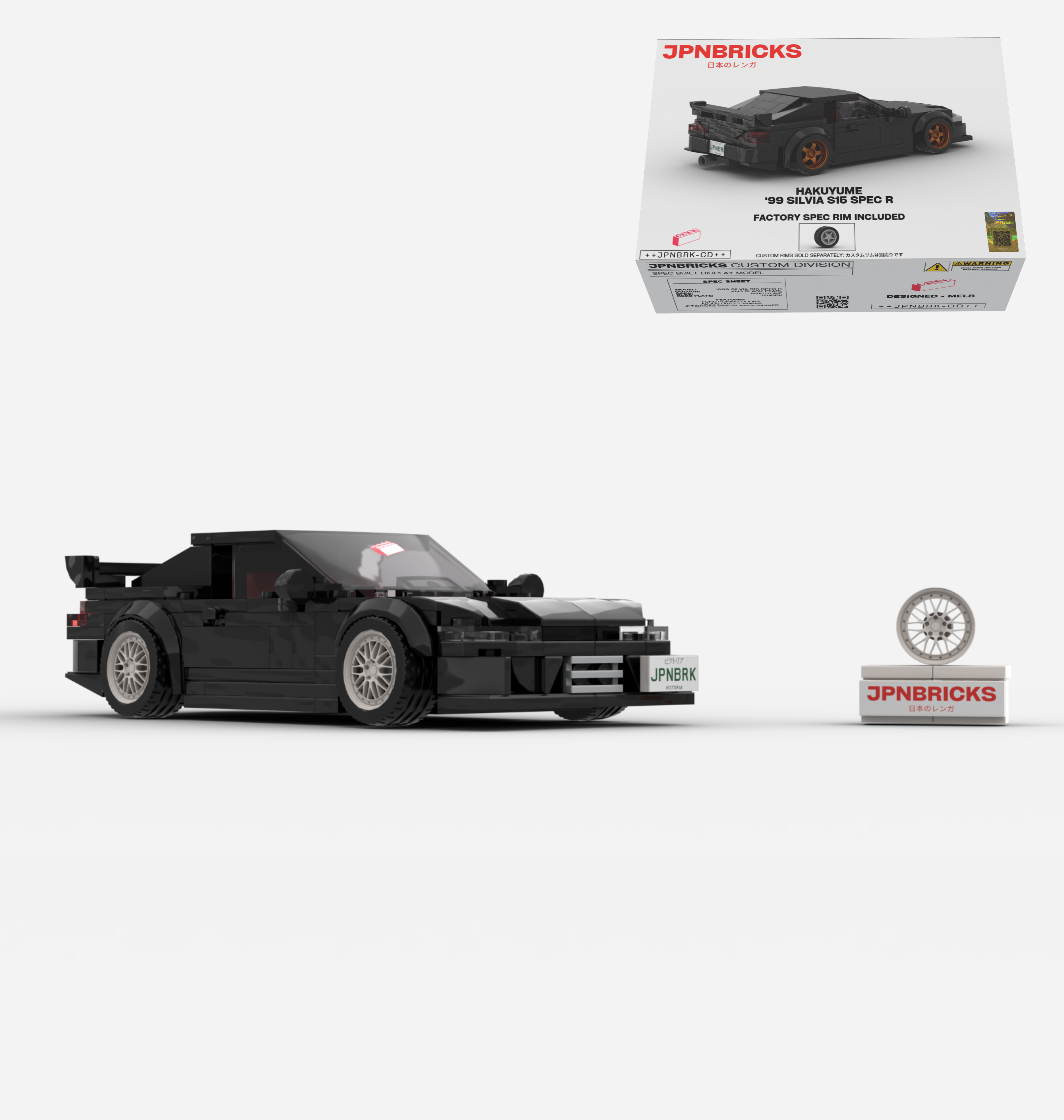 1999 SILVIA S15 SPEC R KH3 BLACK CUSTOM SPEC