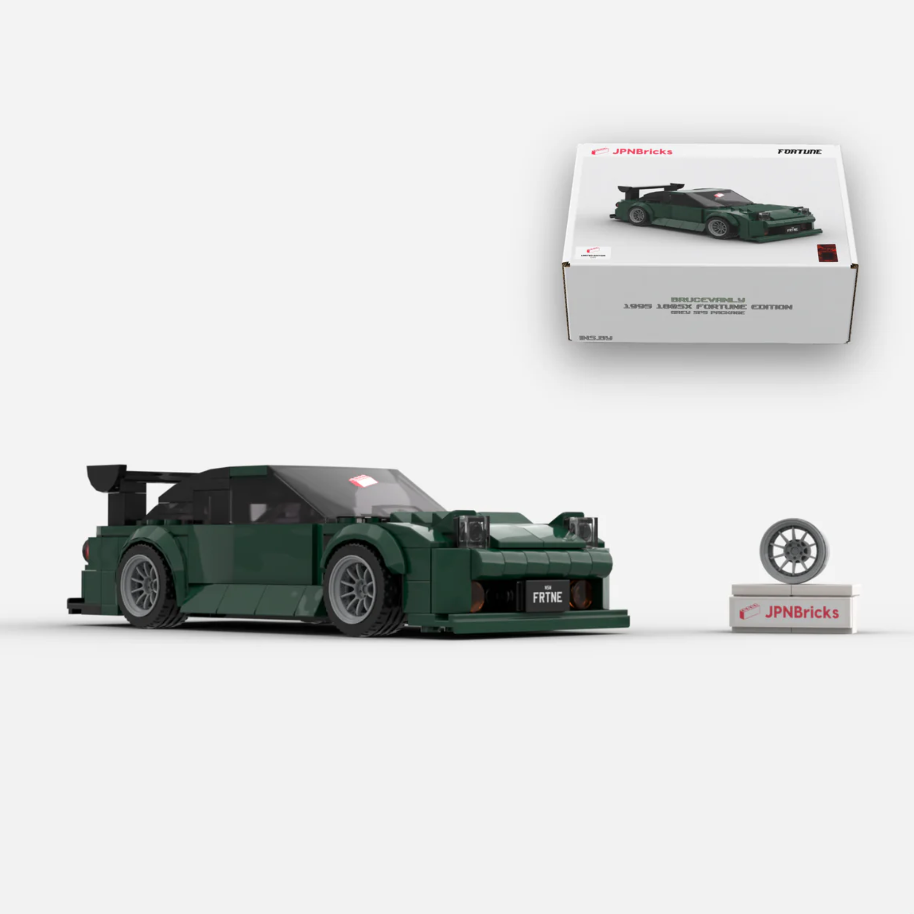 BRUCEVANLY #005 // 1995 180SX FORTUNE EDITION BRICK CAR MODEL KIT