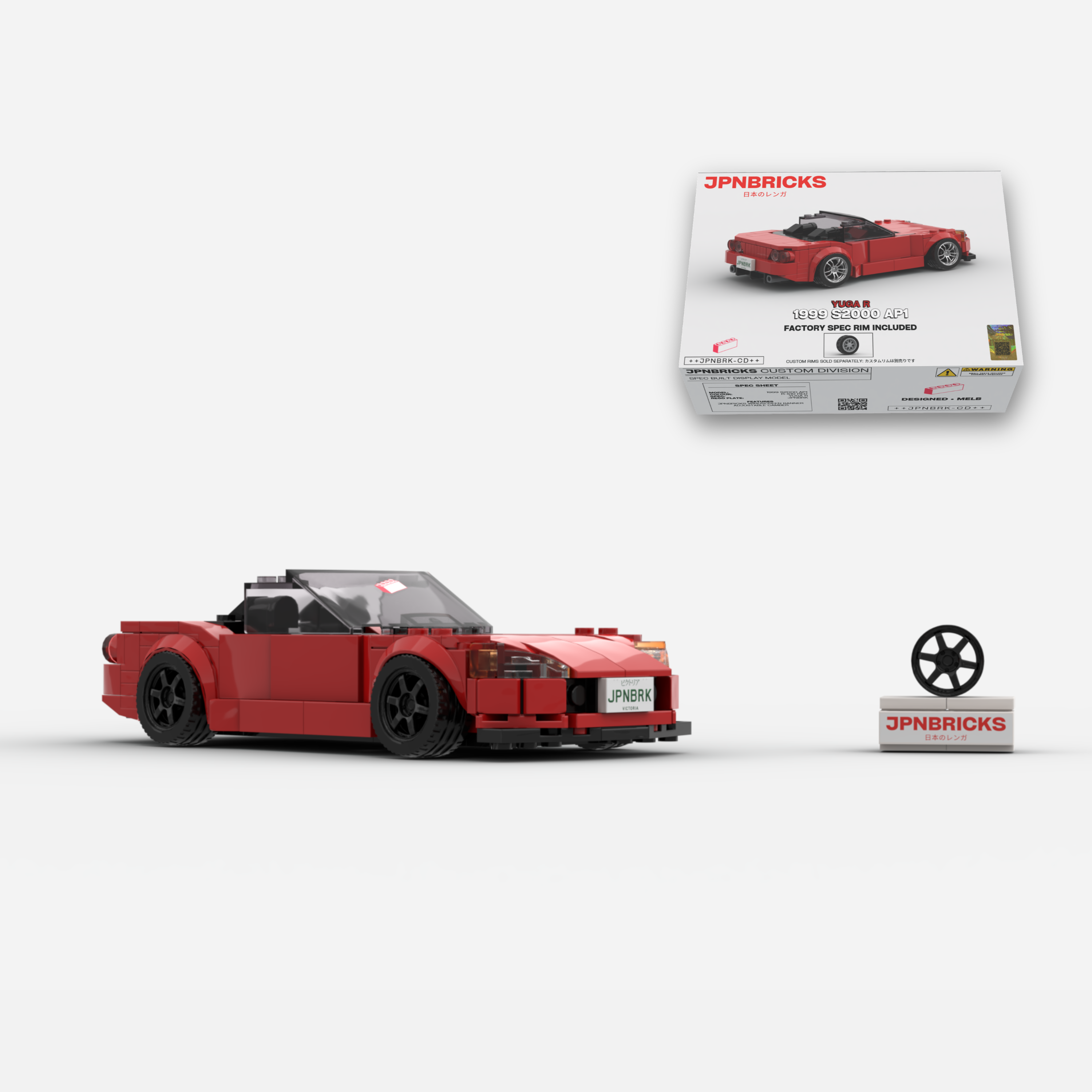 1999 S2000 AP1 R-510 Red Brick Car Model Kit