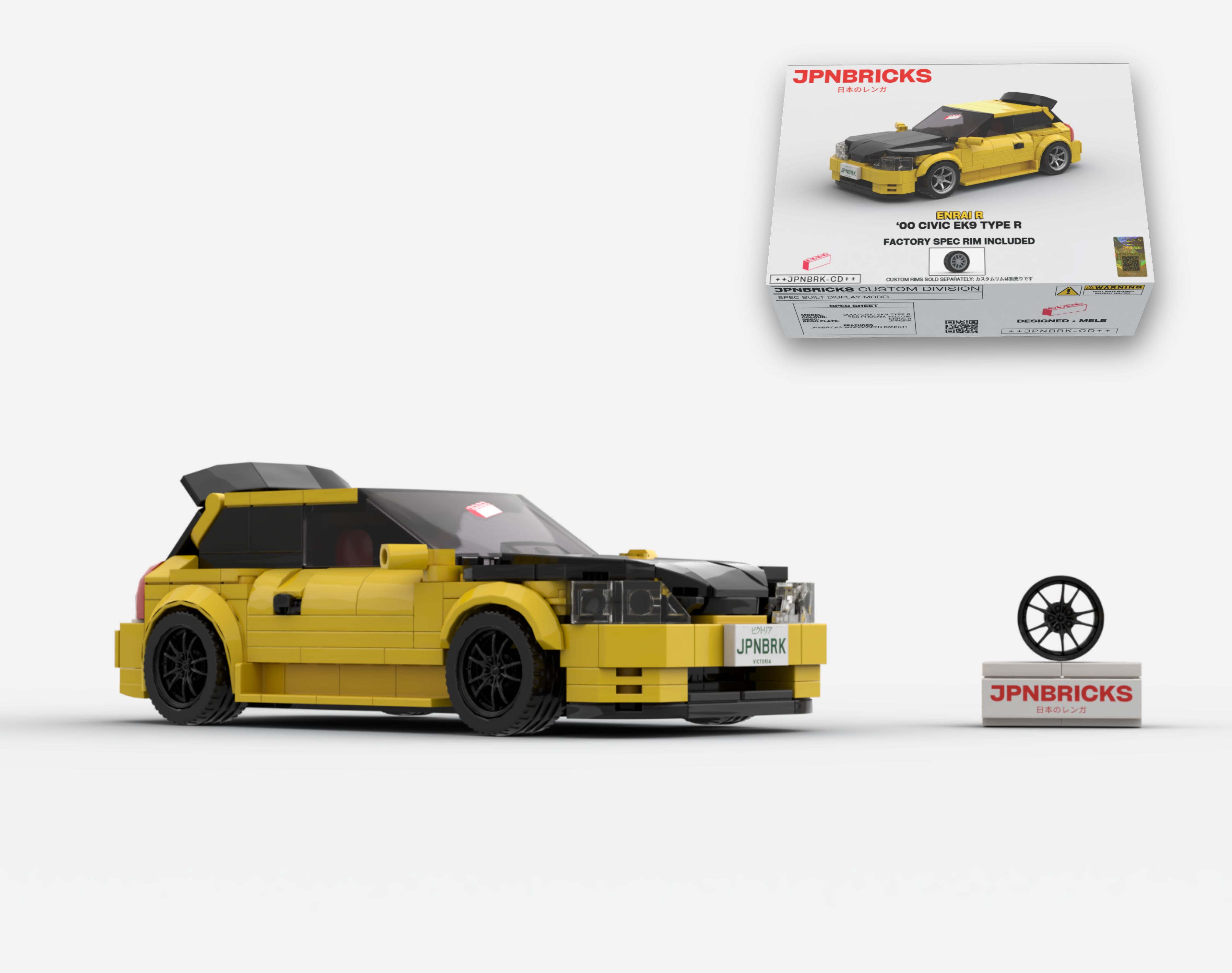 2000 CIVIC EK9 TYPE R YZ YELLOW
