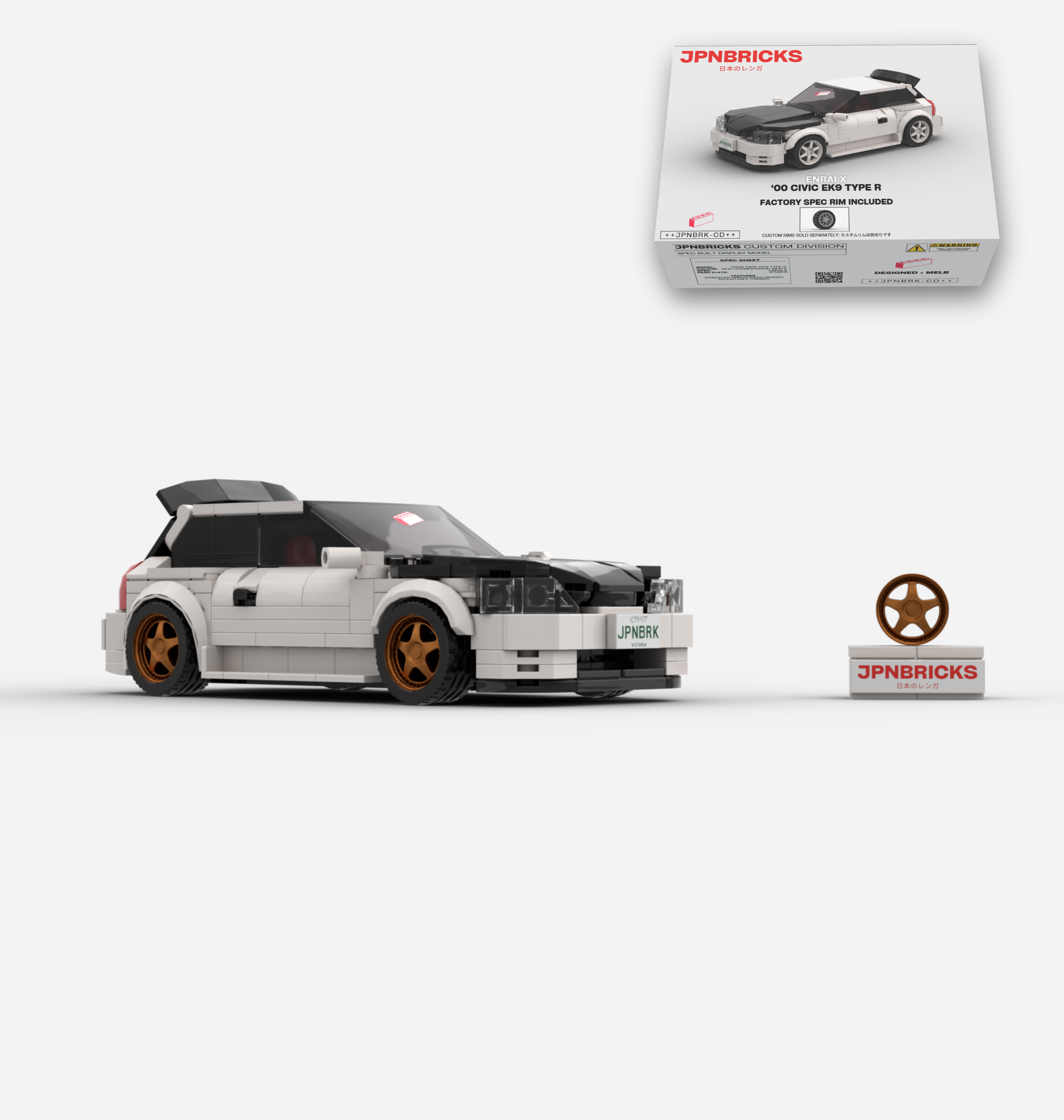2000 CIVIC EK9 TYPE R NH0 CHAMPIONSHIP WHITE CUSTOM SPEC
