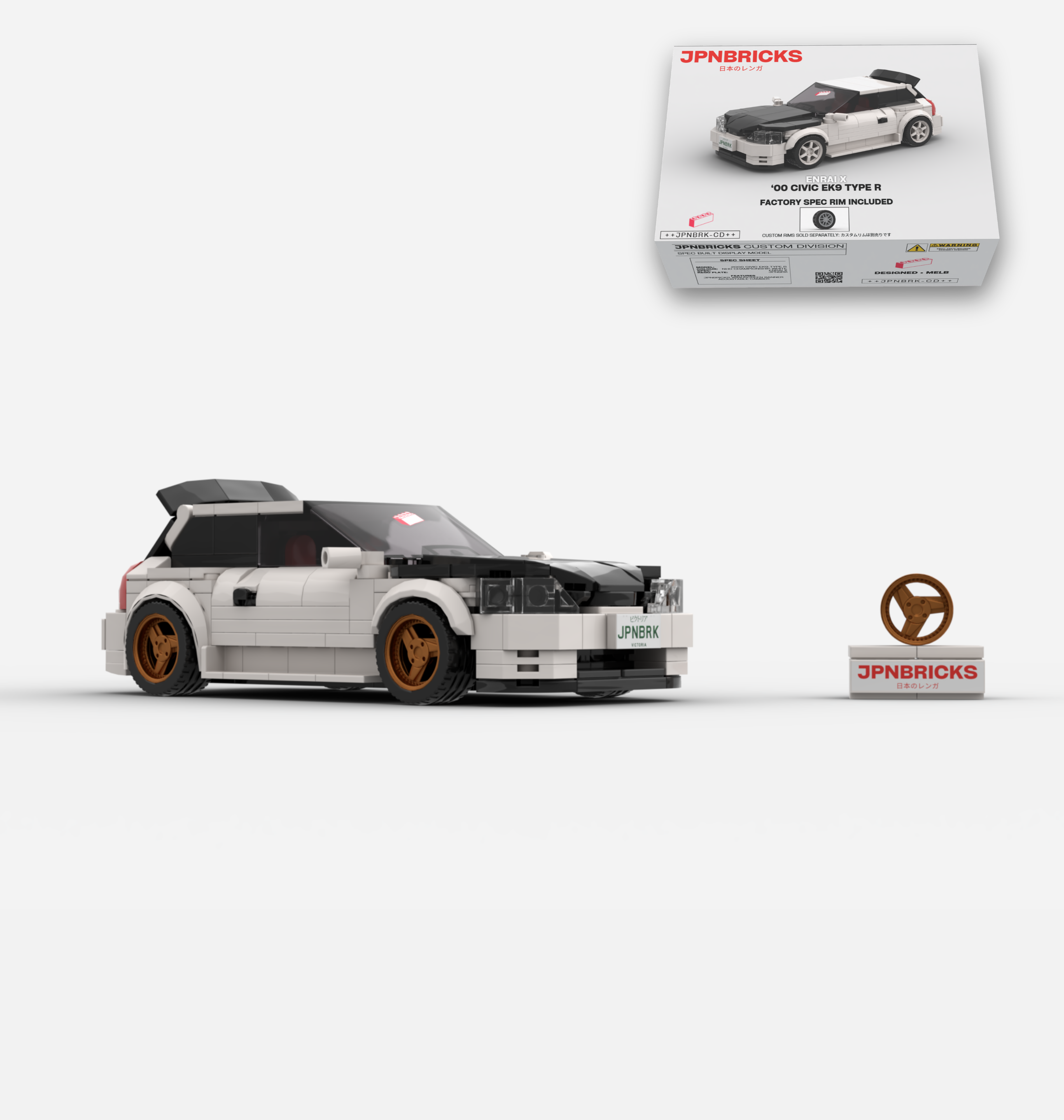 2000 CIVIC EK9 TYPE R NH0 CHAMPIONSHIP WHITE CUSTOM SPEC