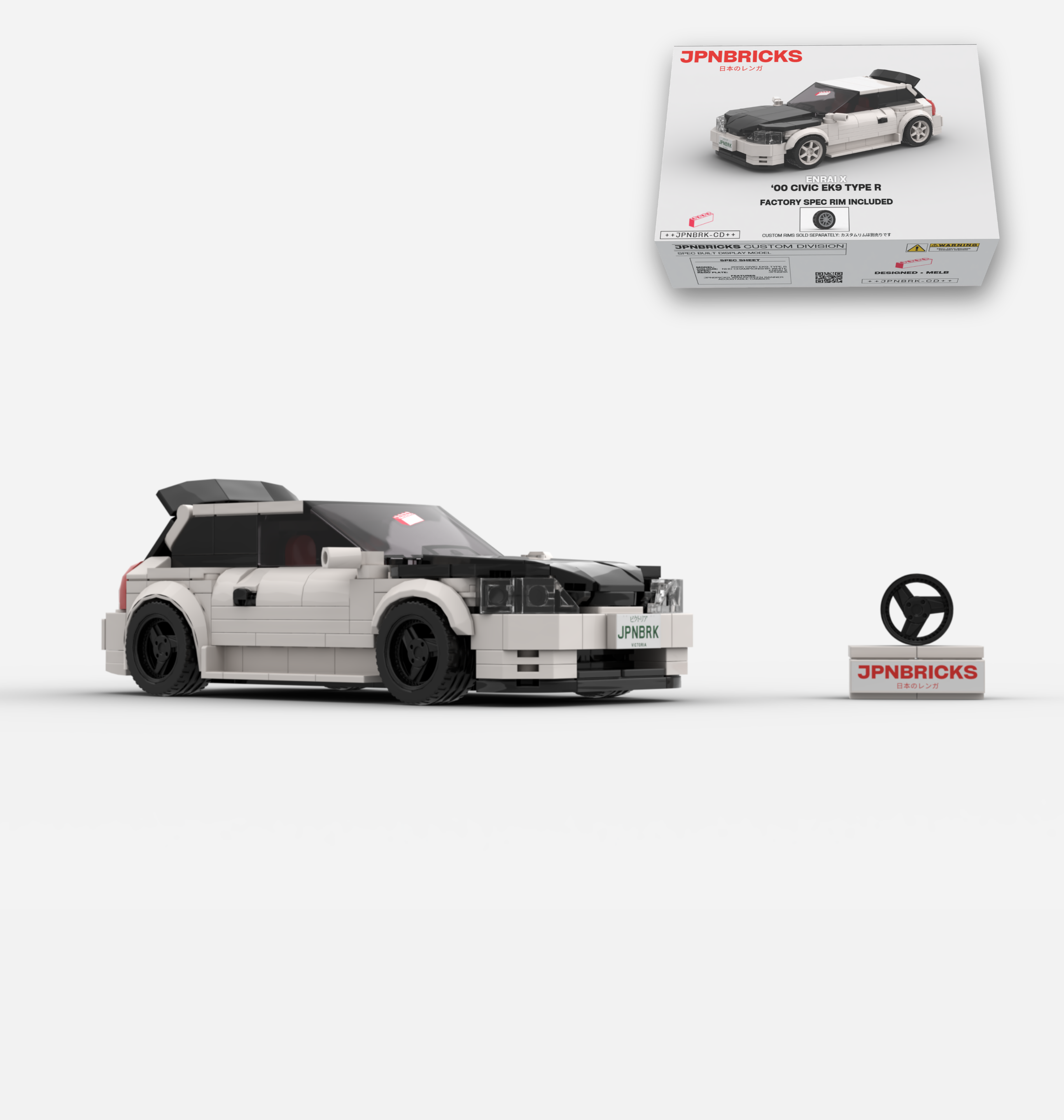 2000 CIVIC EK9 TYPE R NH0 CHAMPIONSHIP WHITE CUSTOM SPEC
