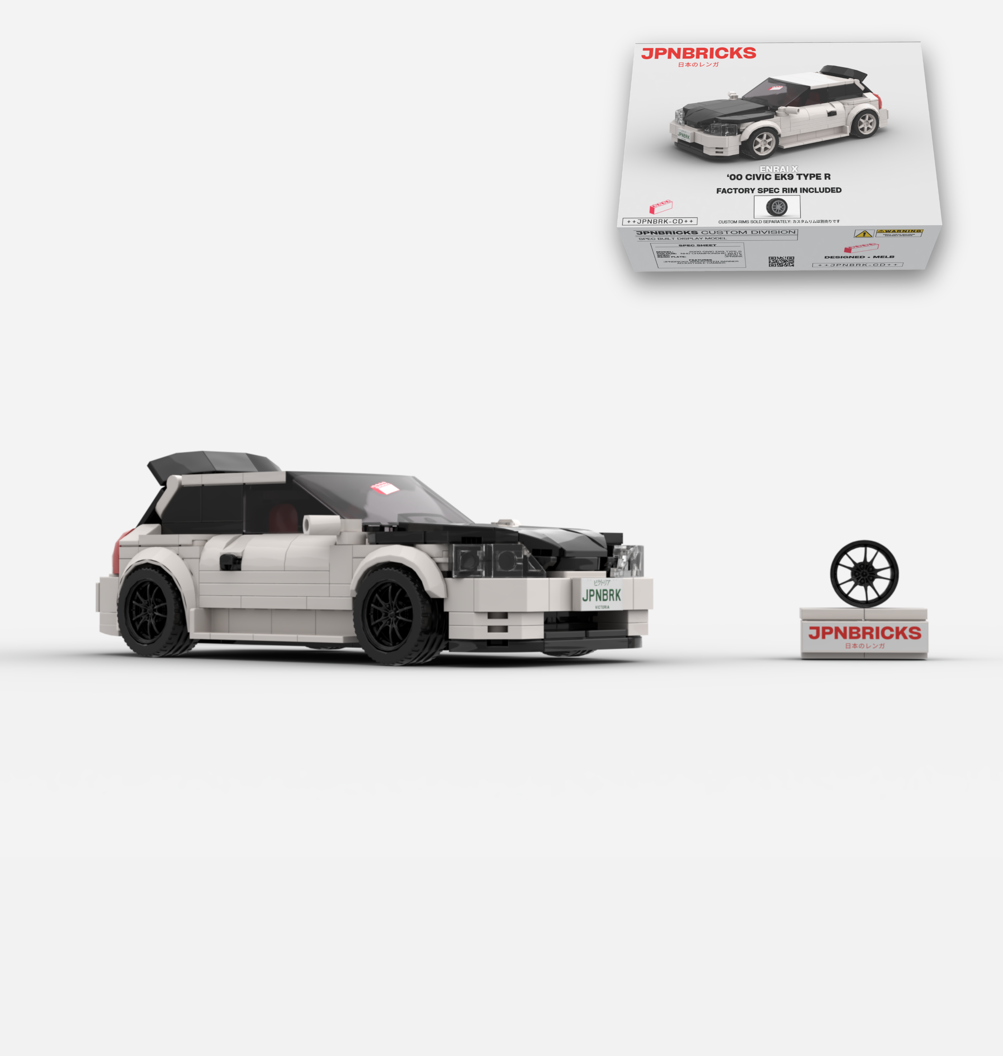 2000 CIVIC EK9 TYPE R NH0 CHAMPIONSHIP WHITE CUSTOM SPEC