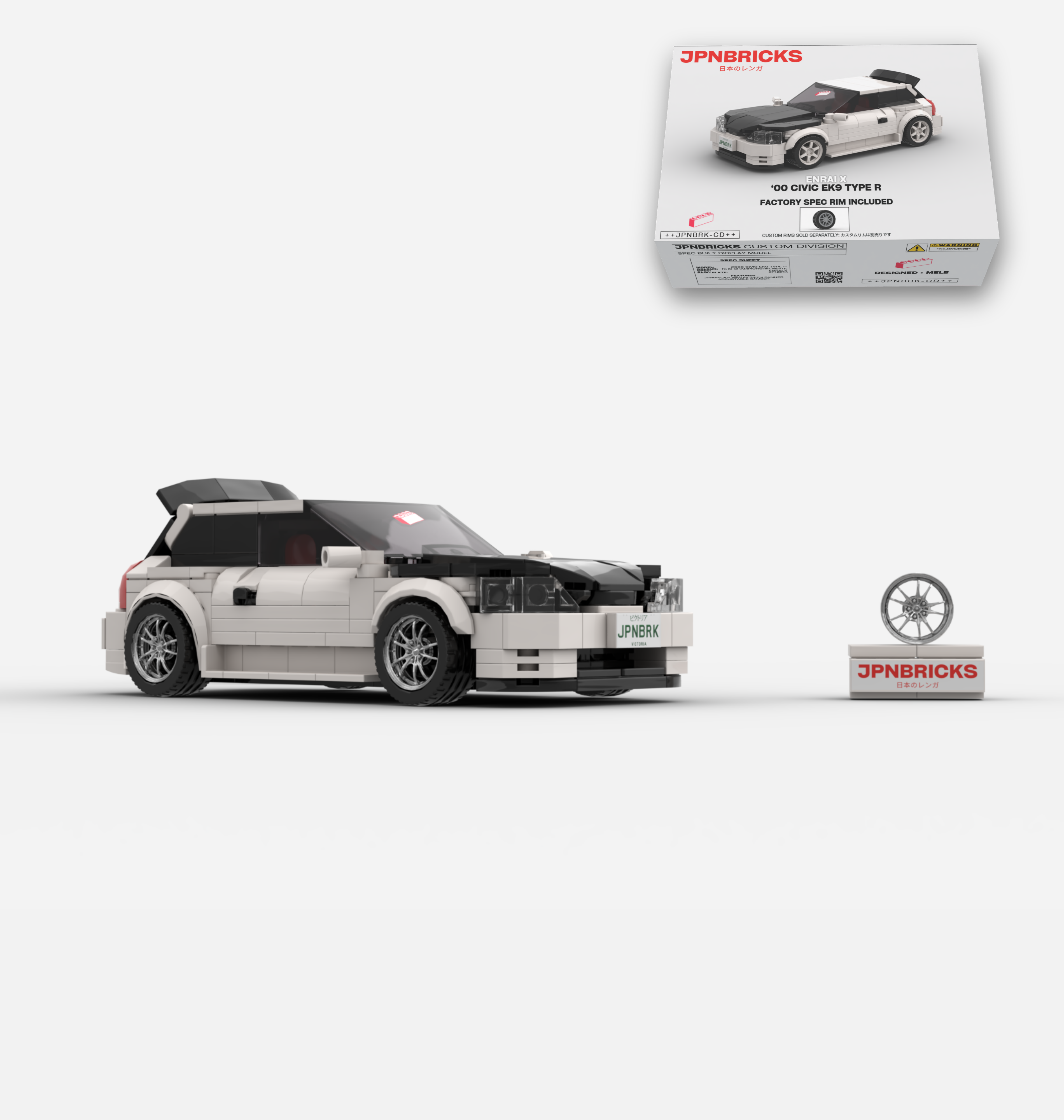 2000 CIVIC EK9 TYPE R NH0 CHAMPIONSHIP WHITE