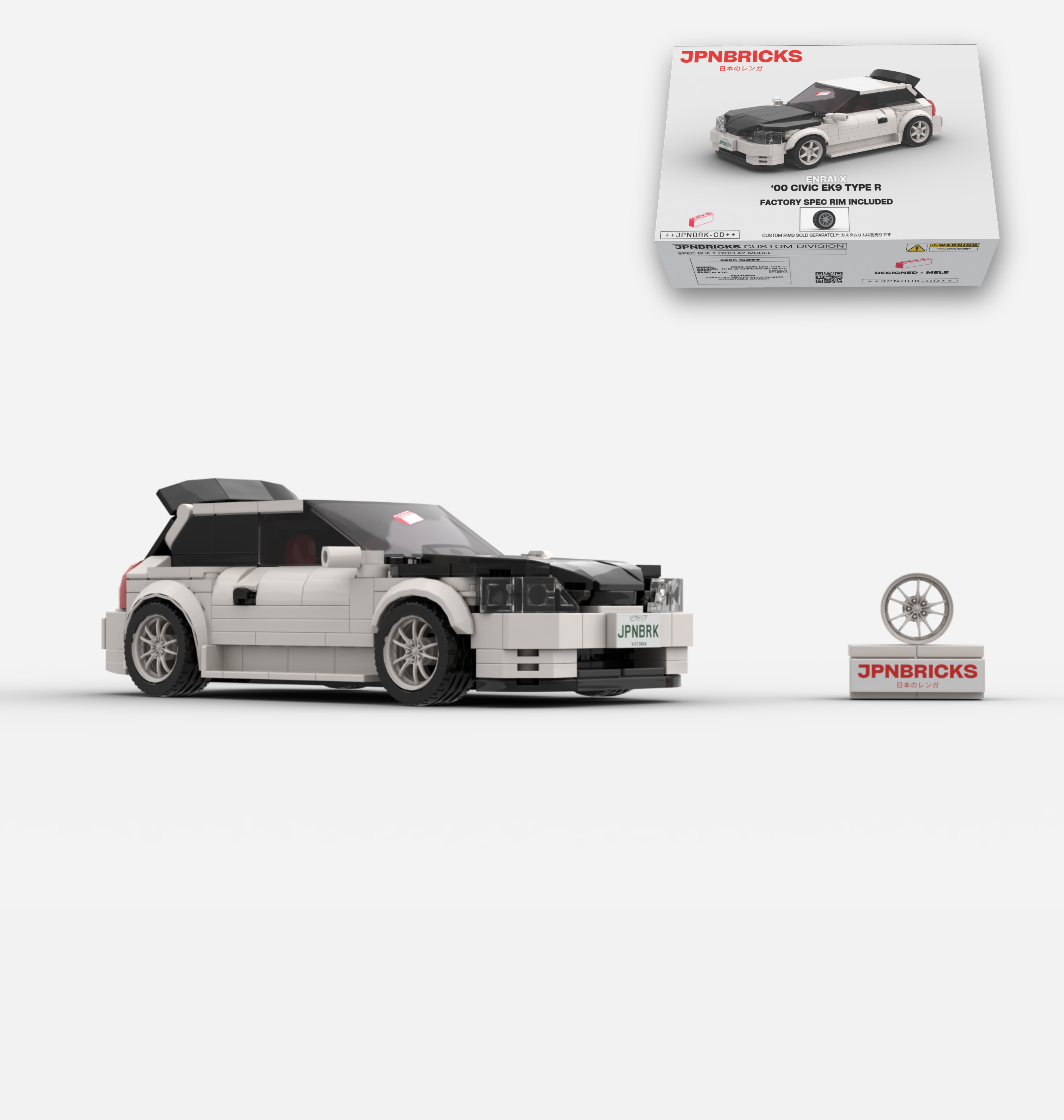 2000 CIVIC EK9 TYPE R NH0 CHAMPIONSHIP WHITE CUSTOM SPEC