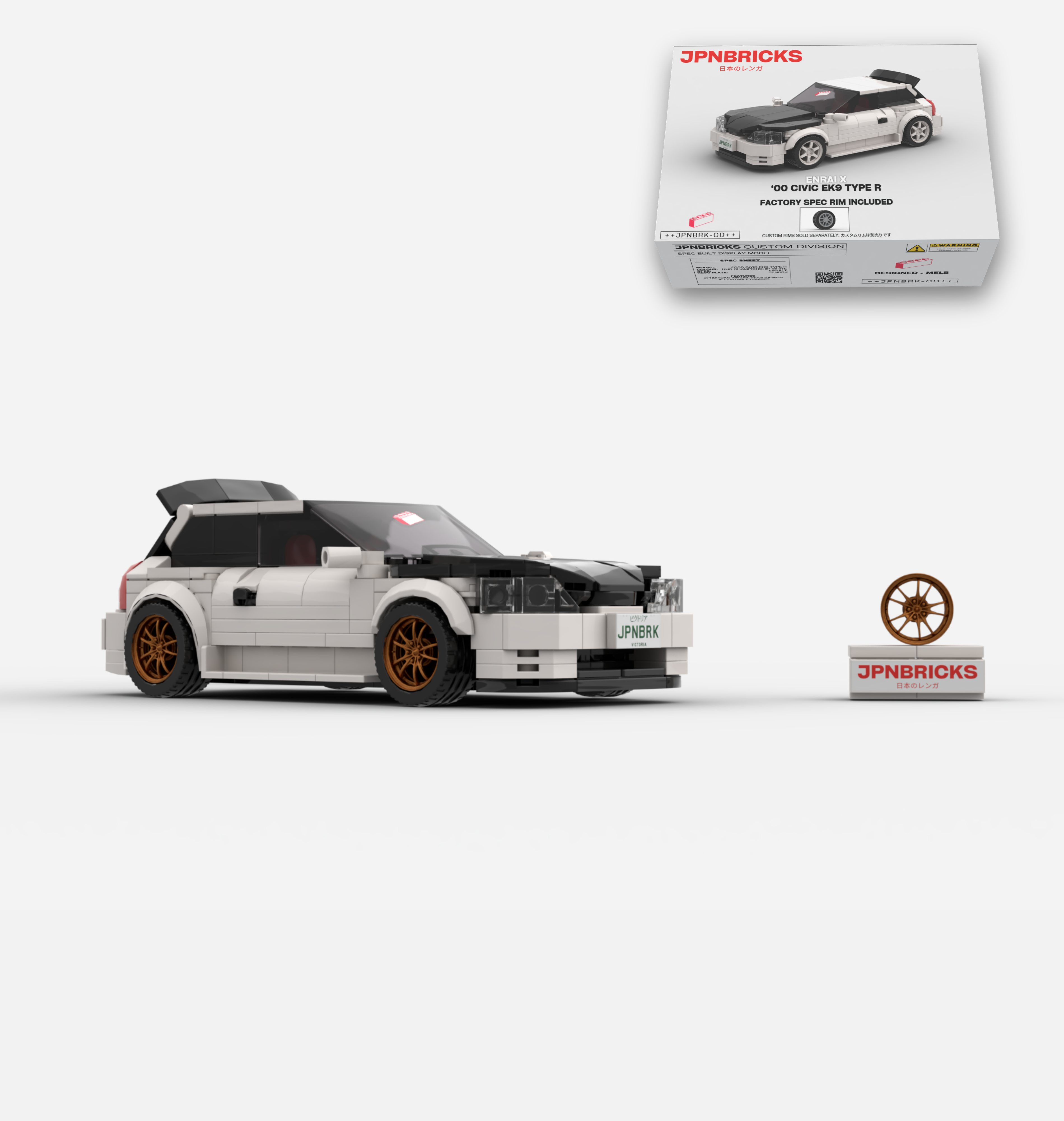 2000 CIVIC EK9 TYPE R NH0 CHAMPIONSHIP WHITE CUSTOM SPEC