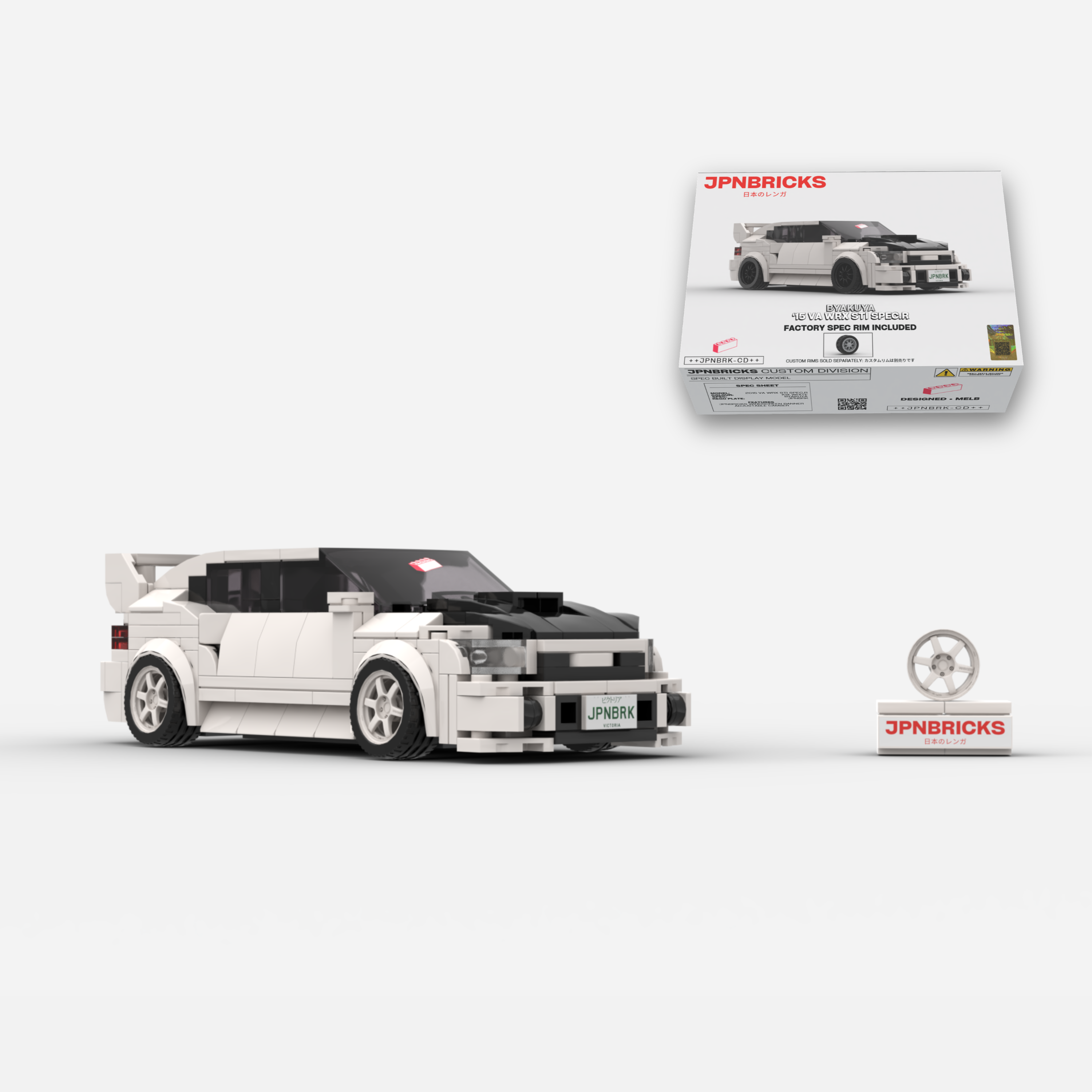 2015 VA WRX STI Spec.R K1X White Brick Car Model Kit