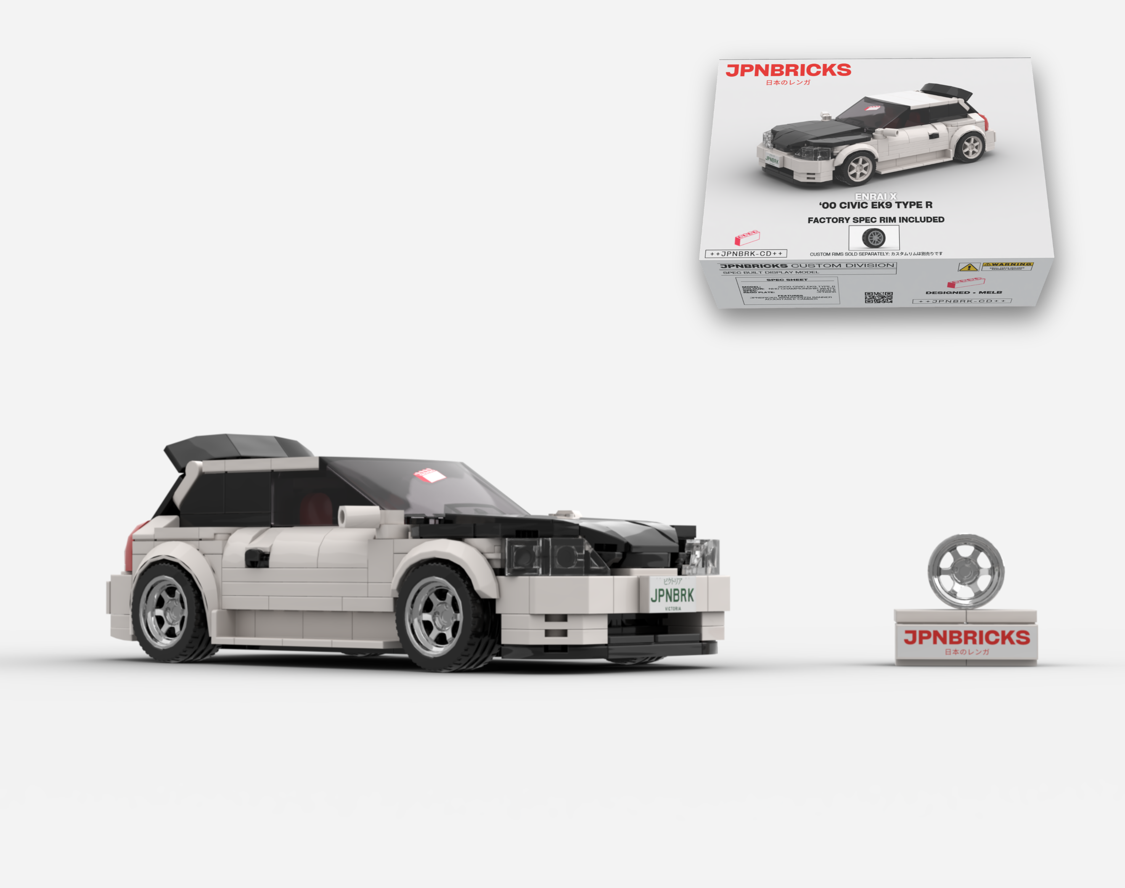 2000 CIVIC EK9 TYPE R NH0 CHAMPIONSHIP WHITE