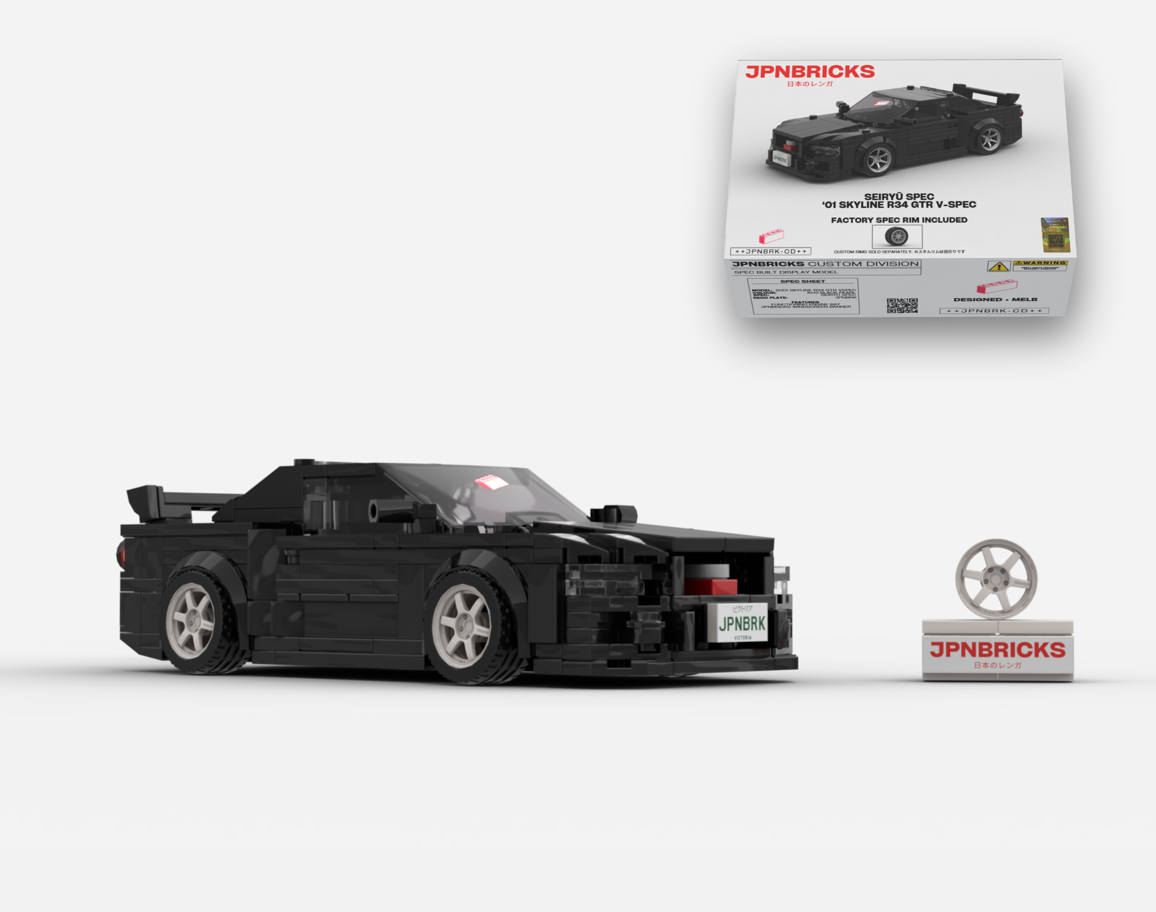2001 SKYLINE R34 GTR V-SPEC II KH3 BLACK
