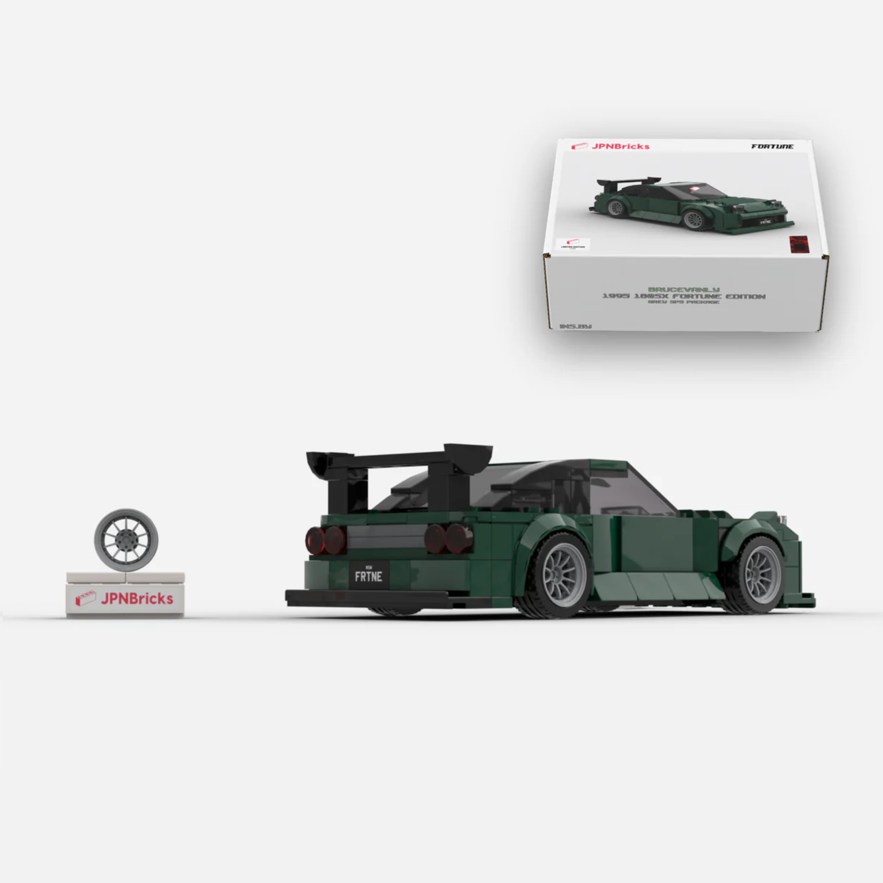 BRUCEVANLY #005 // 1995 180SX FORTUNE EDITION BRICK CAR MODEL KIT