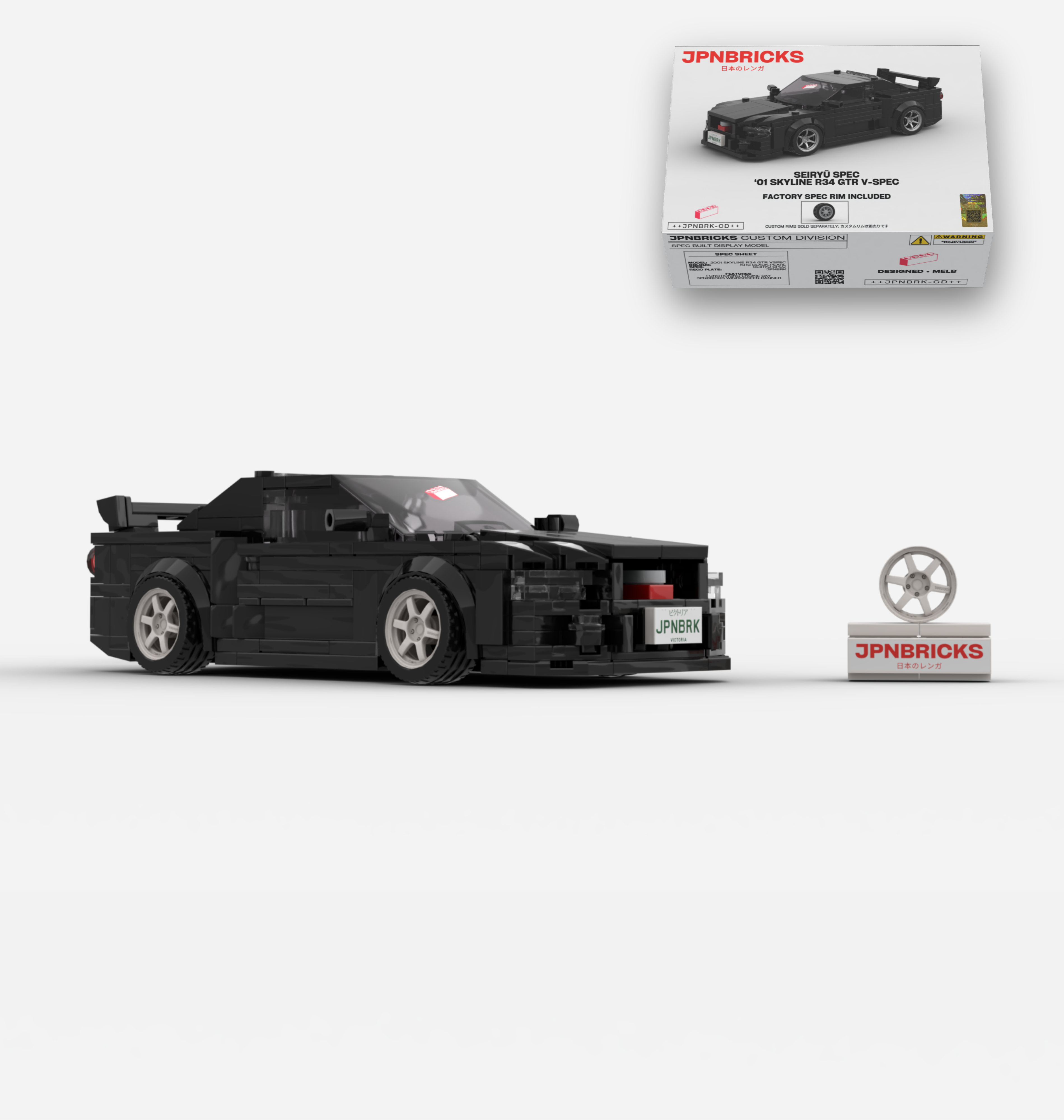2001 SKYLINE R34 GTR V-SPEC II KH3 BLACK