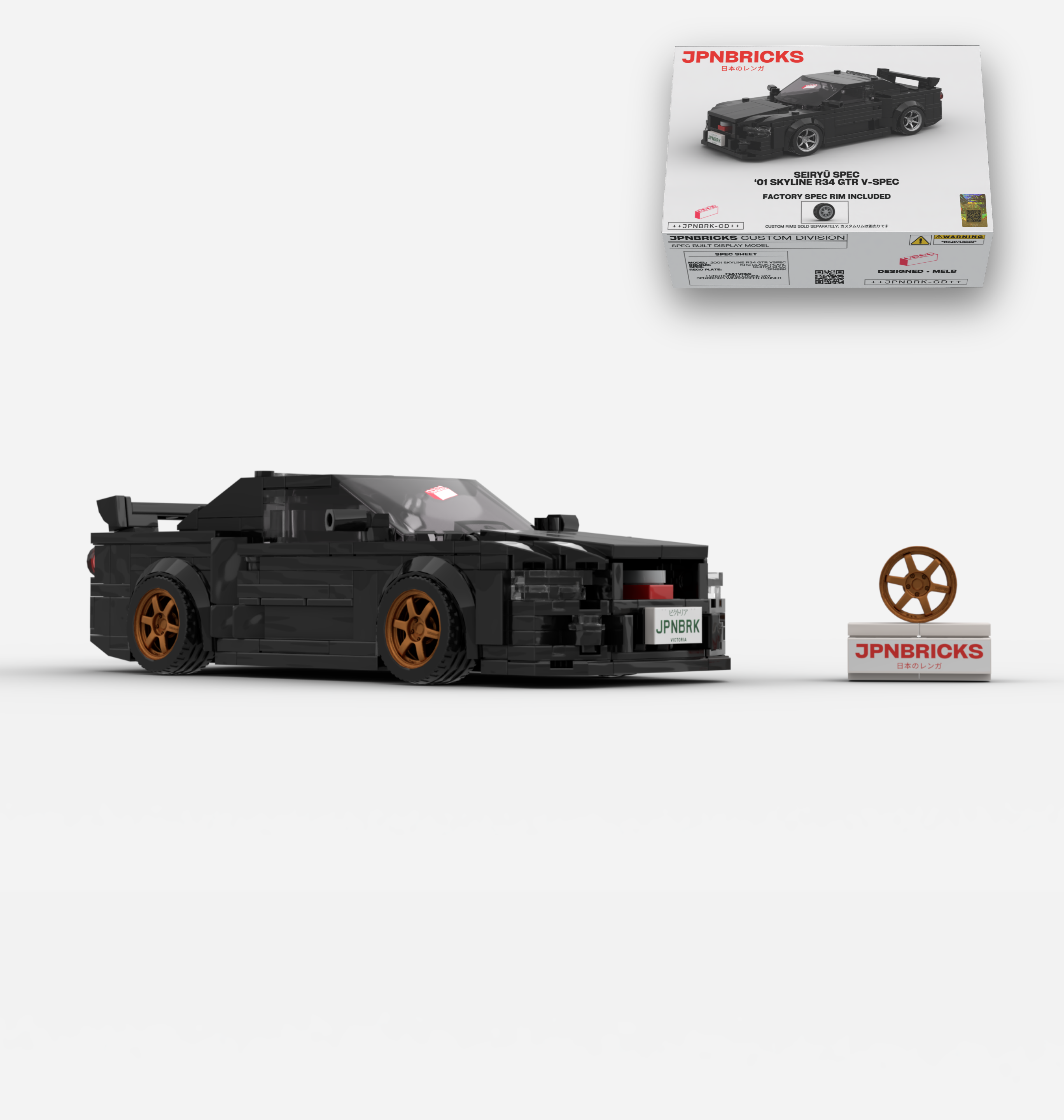 2001 SKYLINE R34 GTR V-SPEC II KH3 BLACK