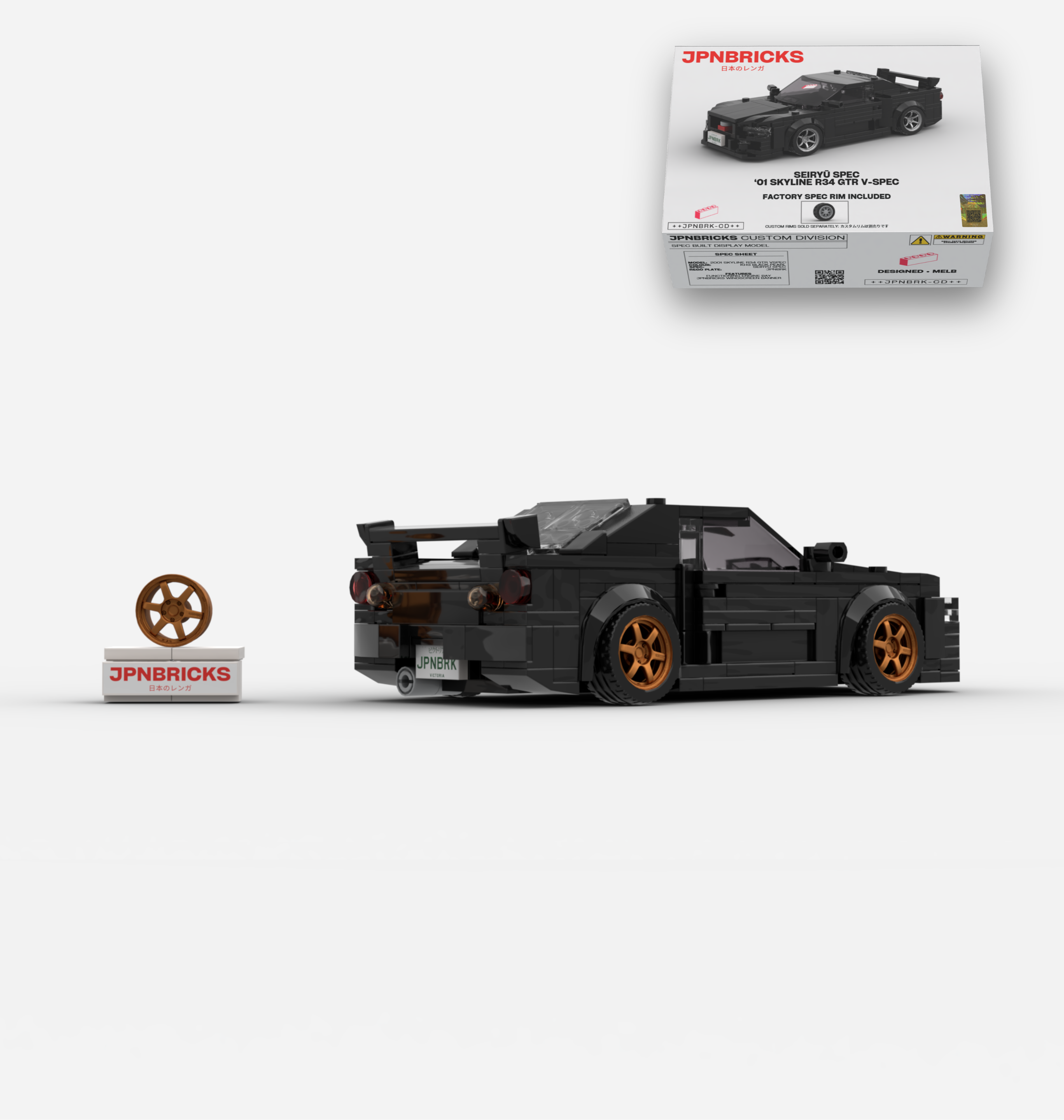 2001 SKYLINE R34 GTR V-SPEC II KH3 BLACK