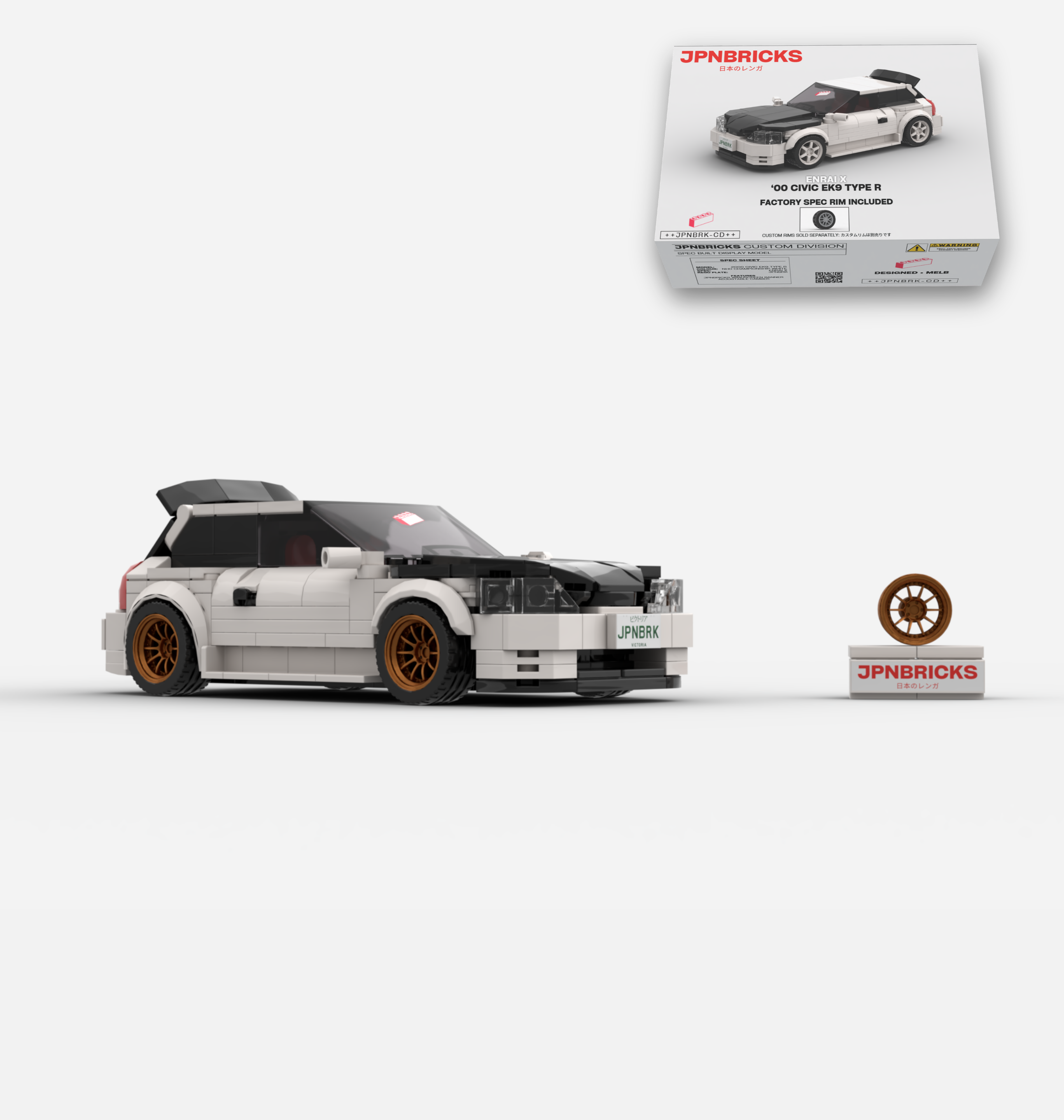 2000 CIVIC EK9 TYPE R NH0 CHAMPIONSHIP WHITE CUSTOM SPEC