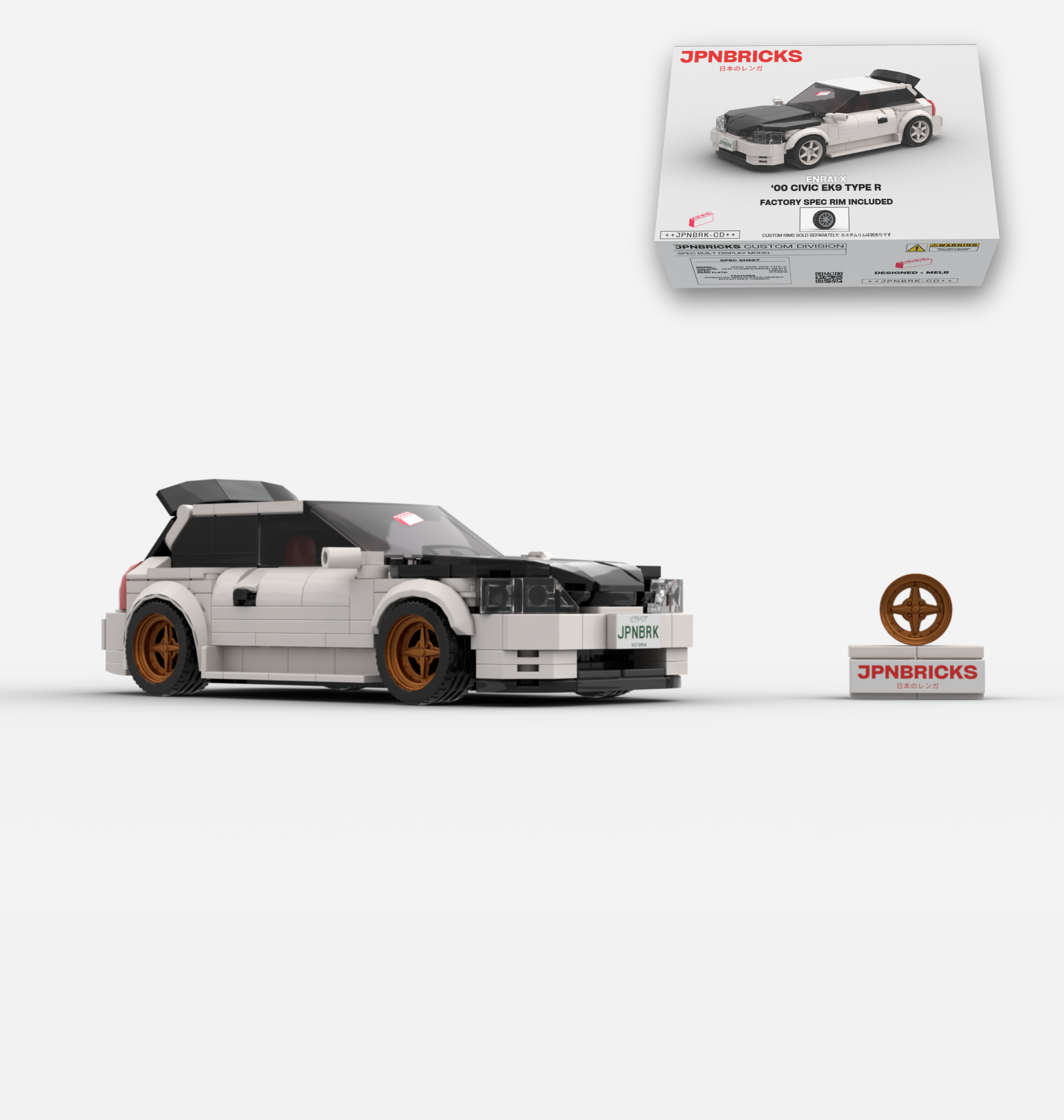 2000 CIVIC EK9 TYPE R NH0 CHAMPIONSHIP WHITE CUSTOM SPEC