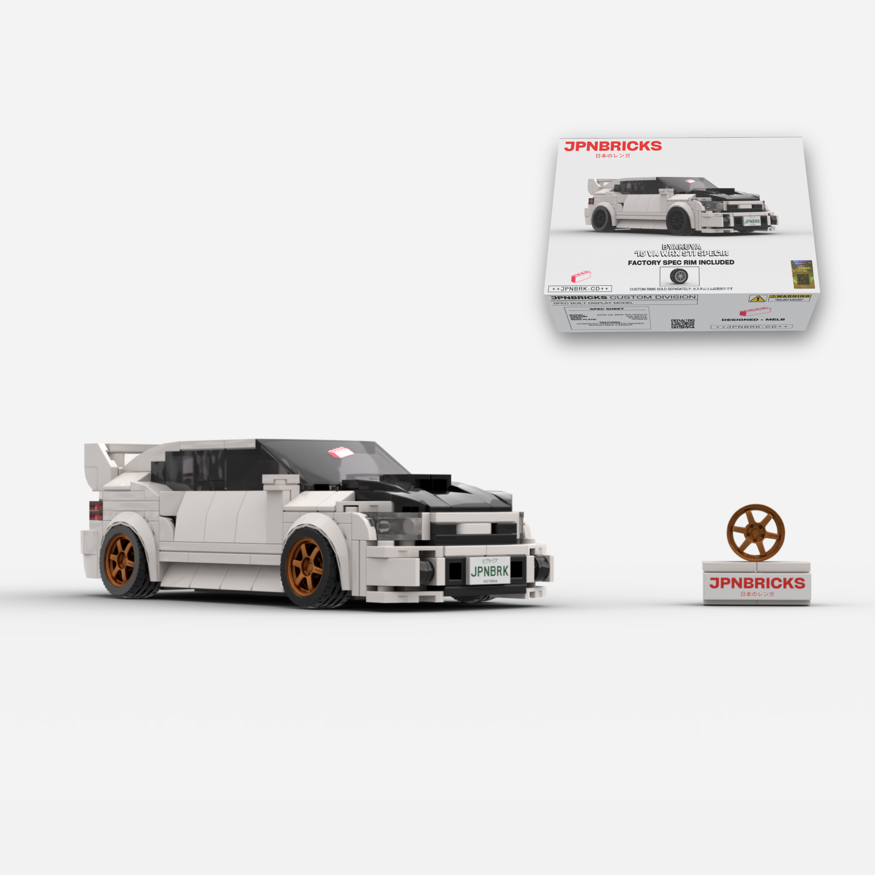 2015 VA WRX STI Spec.R K1X White Brick Car Model Kit
