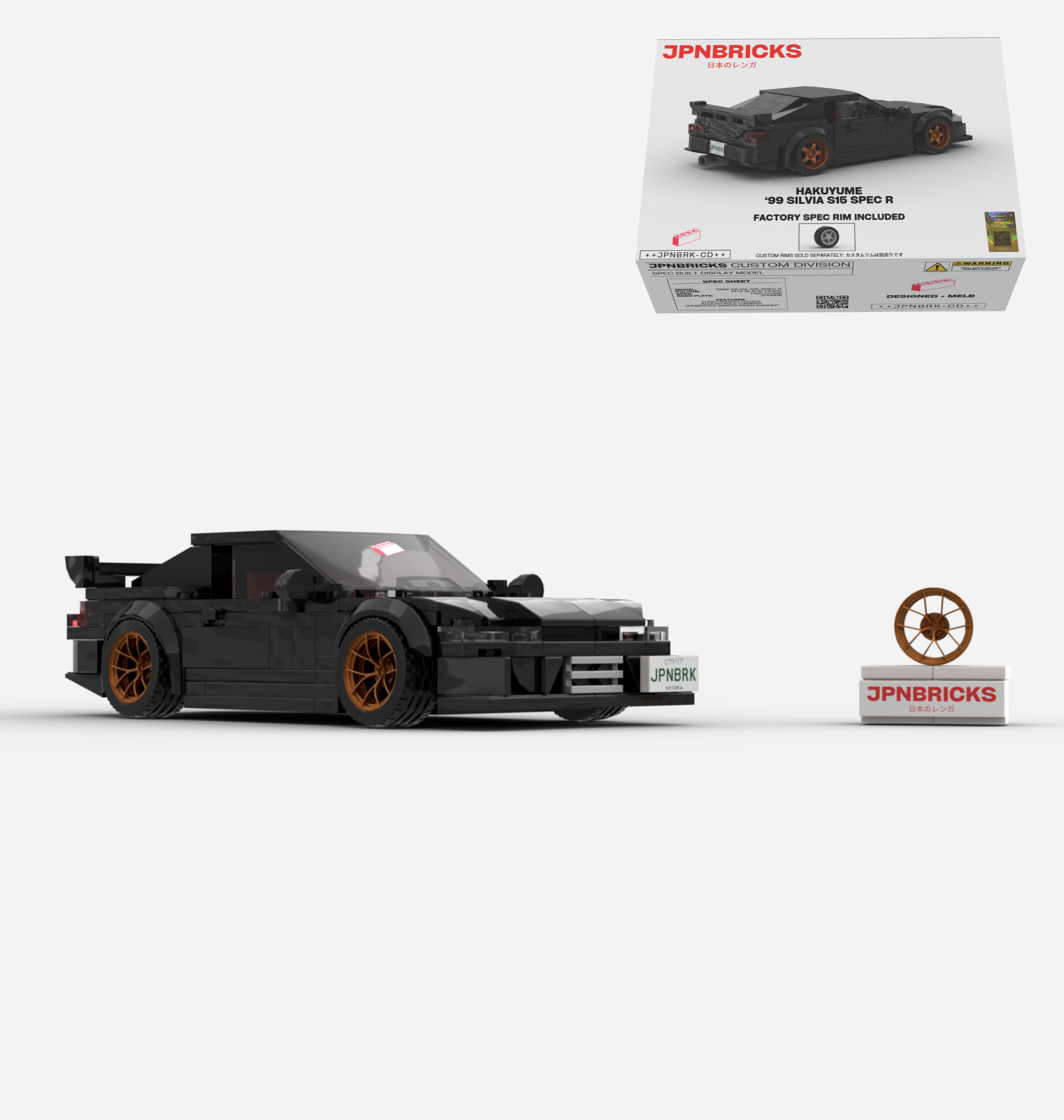 1999 SILVIA S15 SPEC R KH3 BLACK CUSTOM SPEC