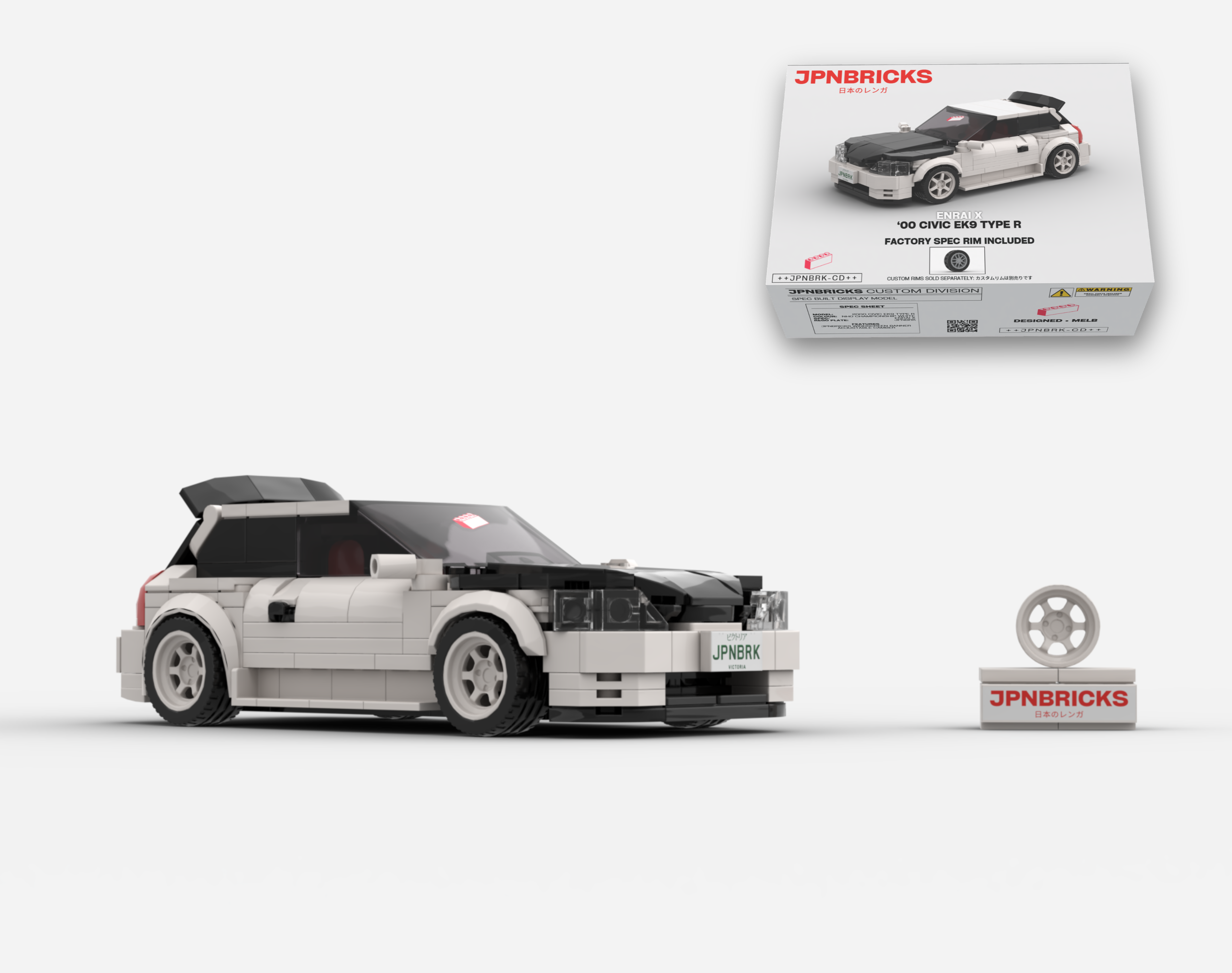 2000 CIVIC EK9 TYPE R NH0 CHAMPIONSHIP WHITE