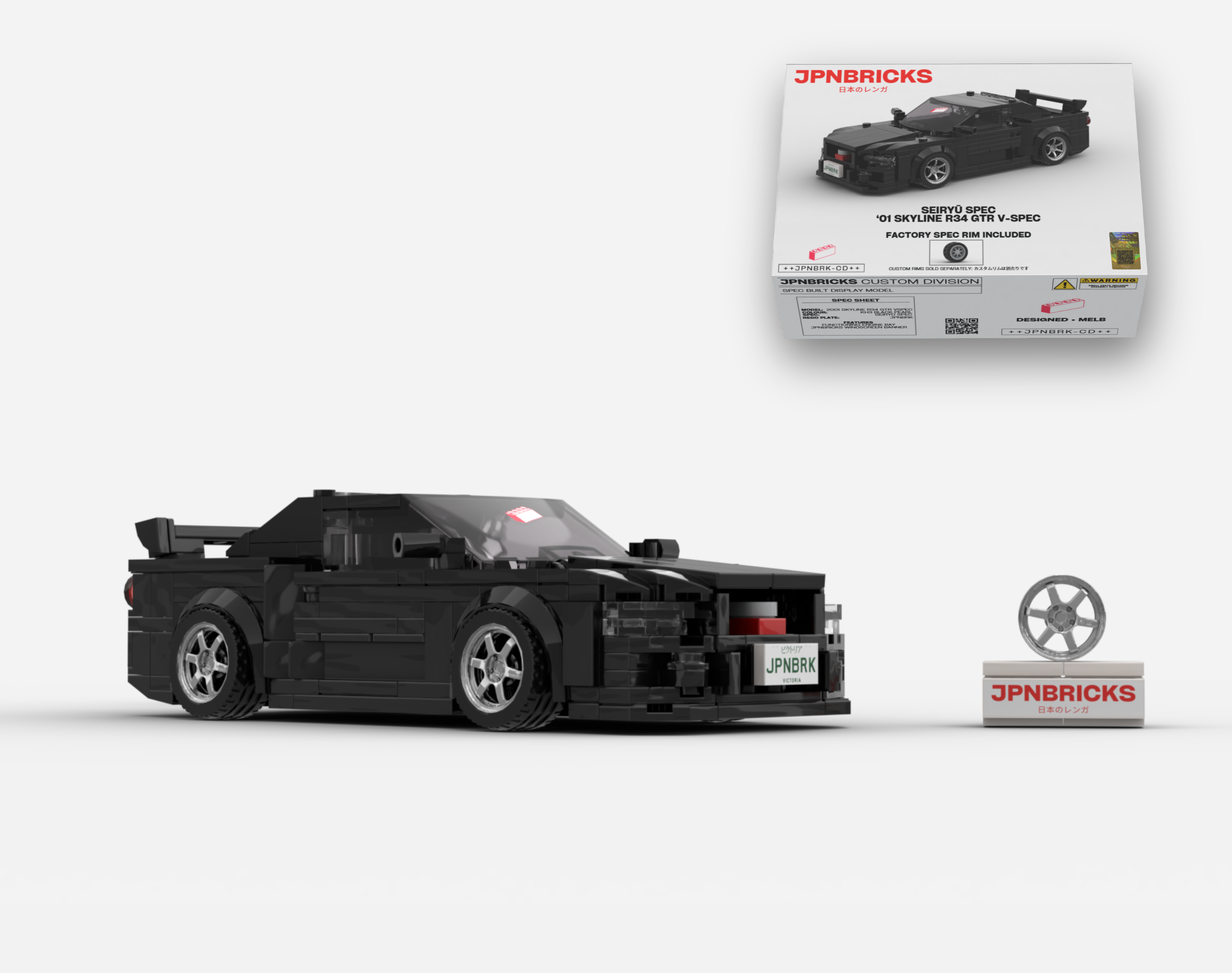 2001 SKYLINE R34 GTR V-SPEC II KH3 BLACK