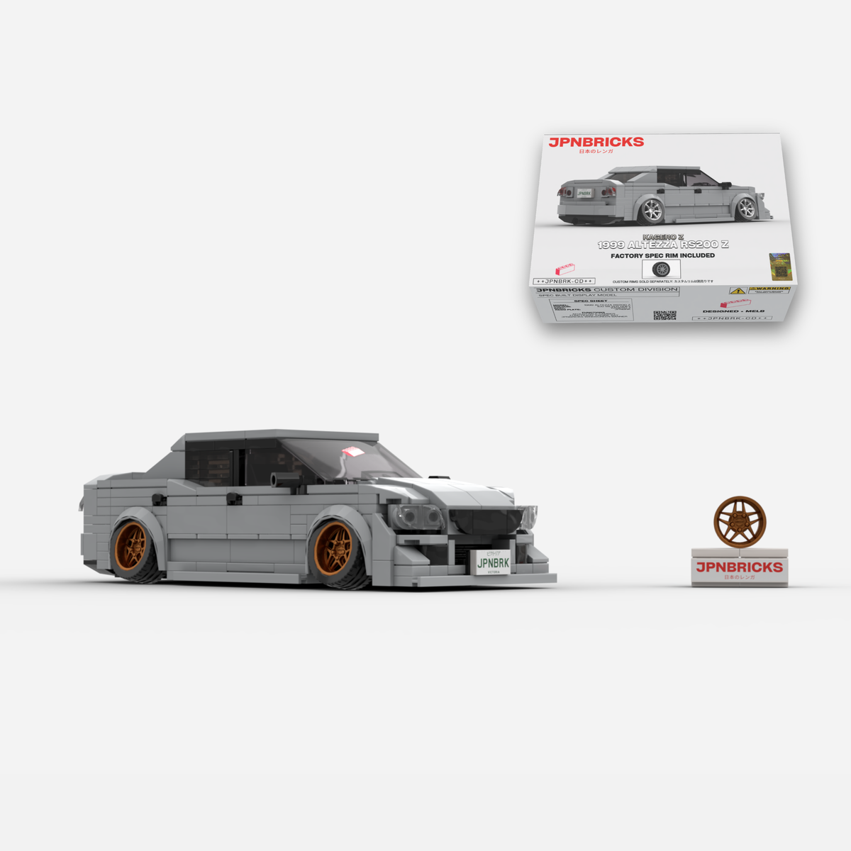 [PRE-ORDER] 1999 Altezza RS200 Z 1C0 Grey Brick Car Model Kit