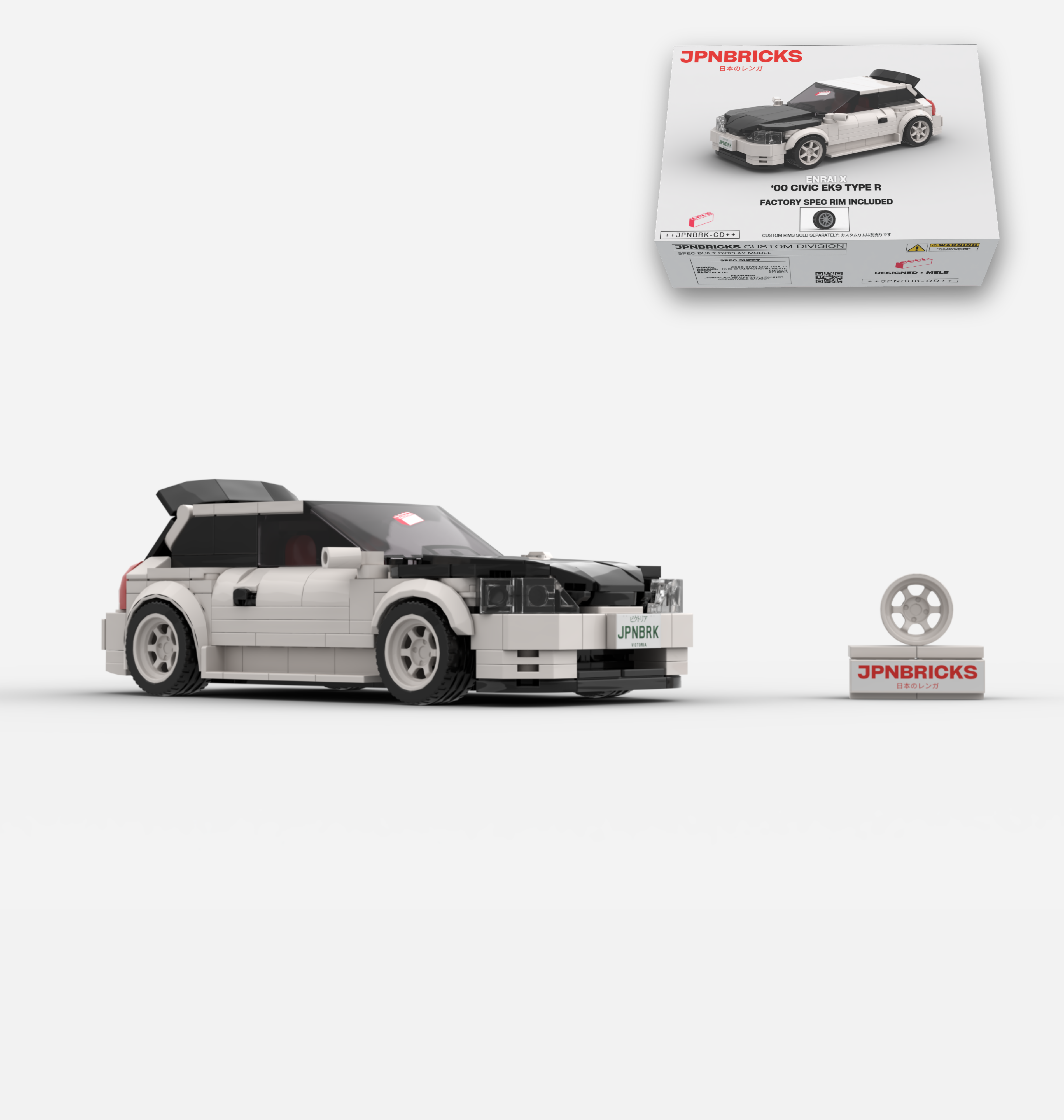 2000 CIVIC EK9 TYPE R NH0 CHAMPIONSHIP WHITE CUSTOM SPEC