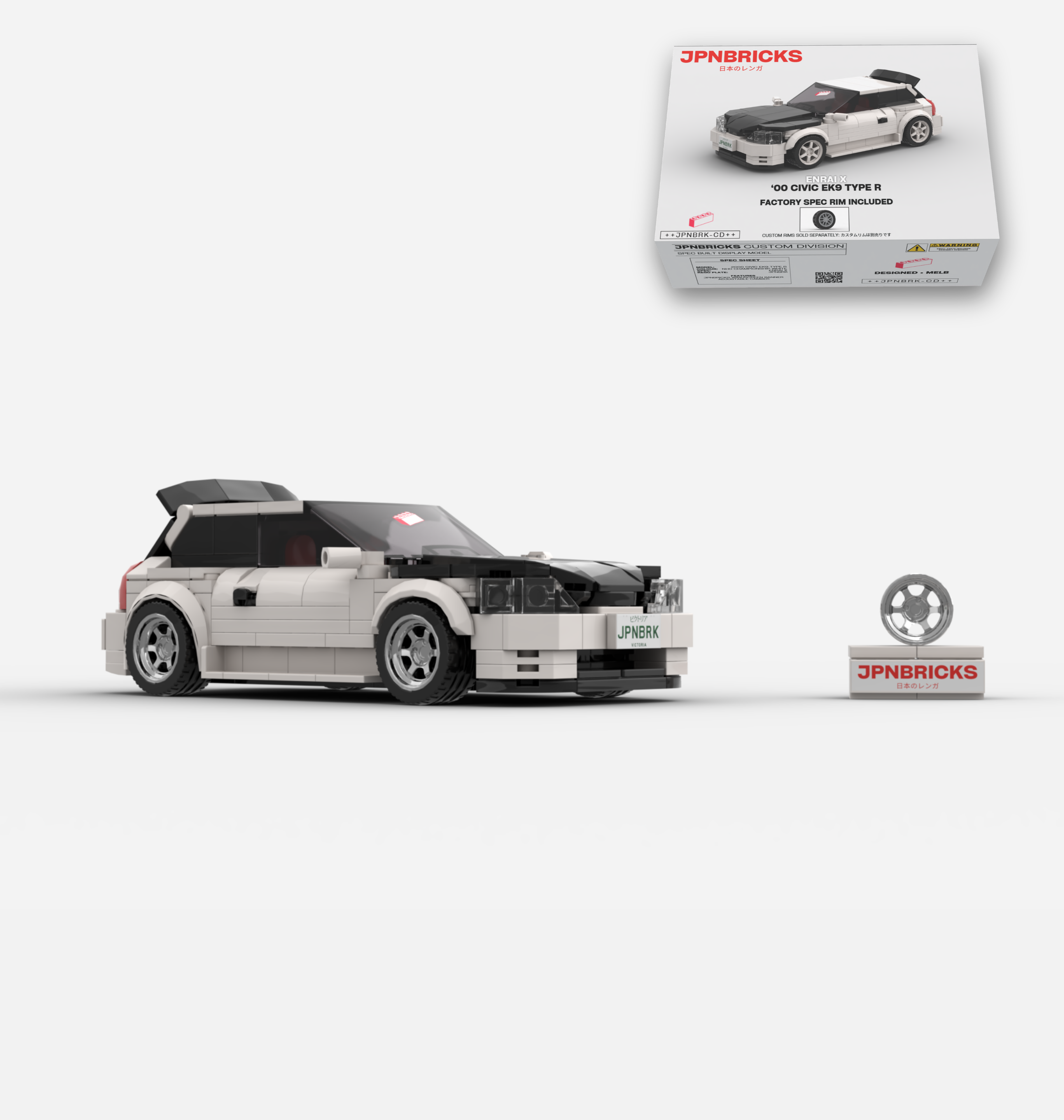 2000 CIVIC EK9 TYPE R NH0 CHAMPIONSHIP WHITE CUSTOM SPEC