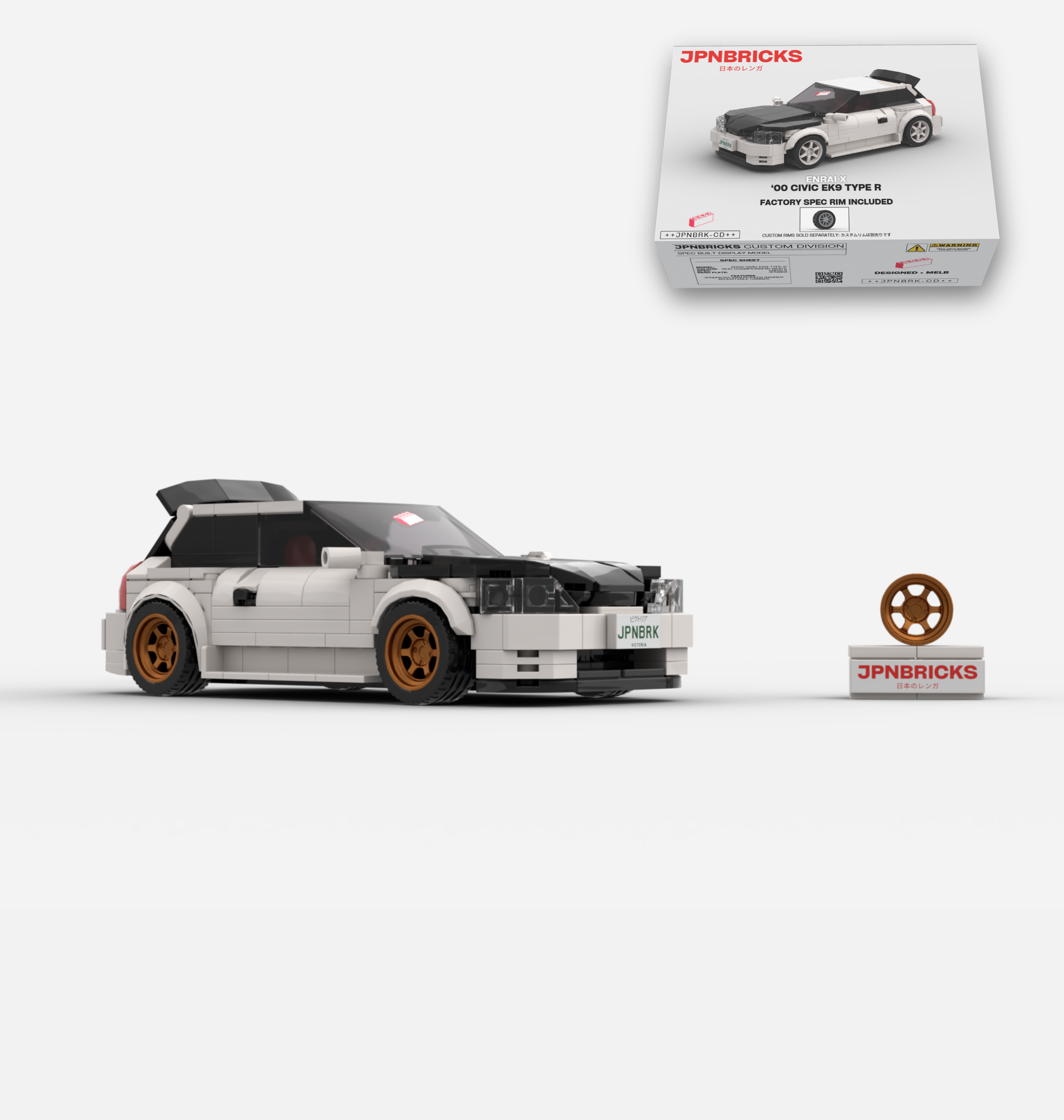 2000 CIVIC EK9 TYPE R NH0 CHAMPIONSHIP WHITE CUSTOM SPEC