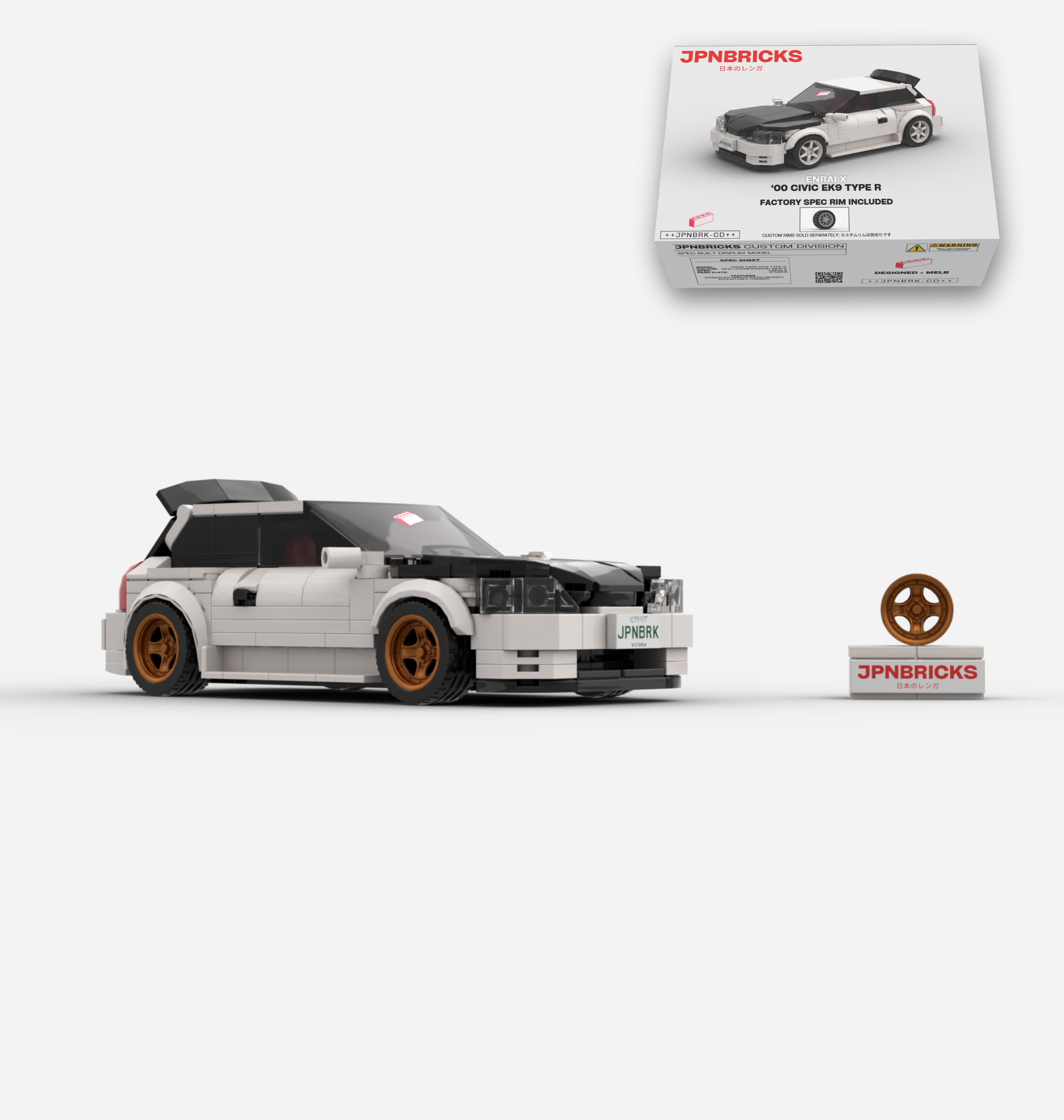 2000 CIVIC EK9 TYPE R NH0 CHAMPIONSHIP WHITE CUSTOM SPEC