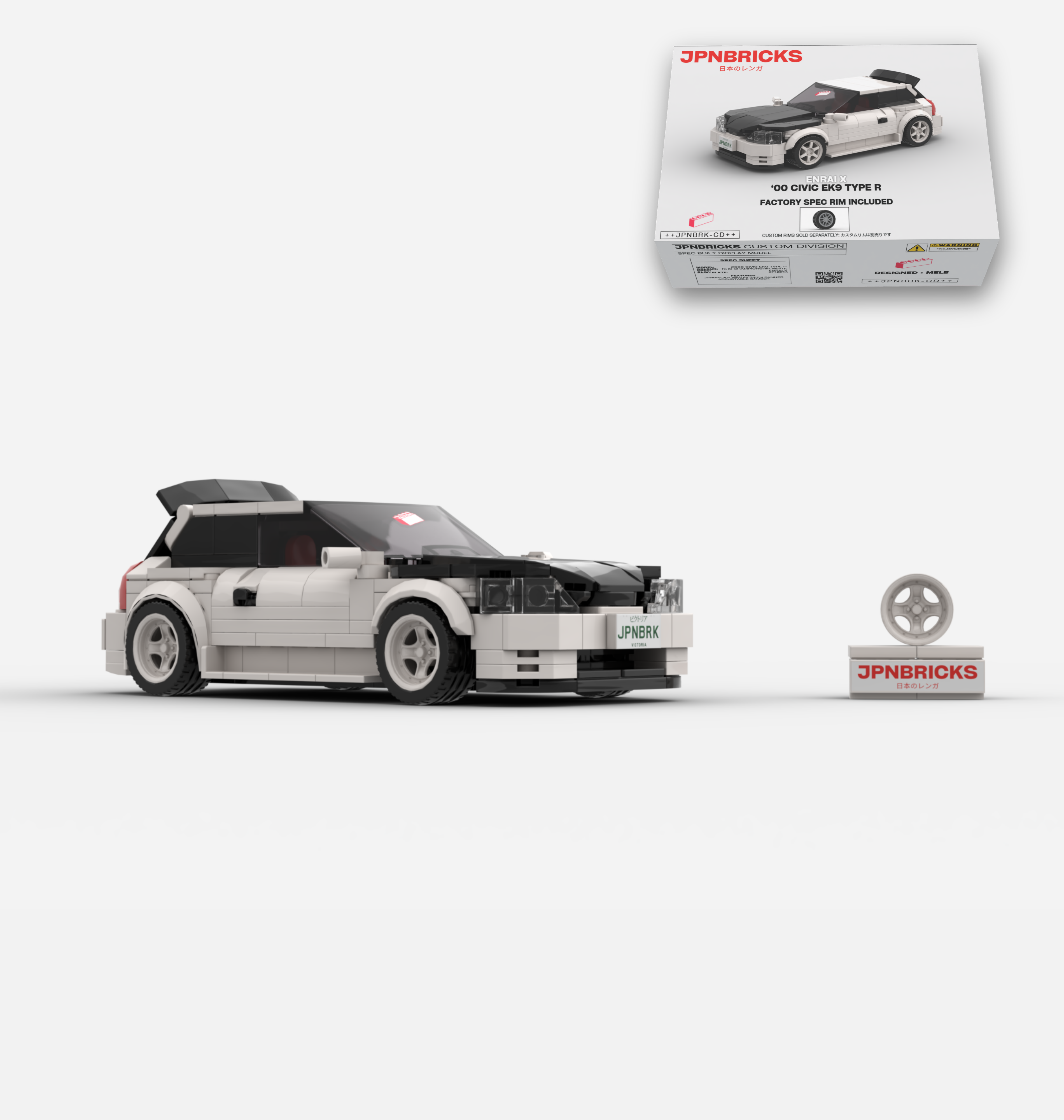 2000 CIVIC EK9 TYPE R NH0 CHAMPIONSHIP WHITE CUSTOM SPEC