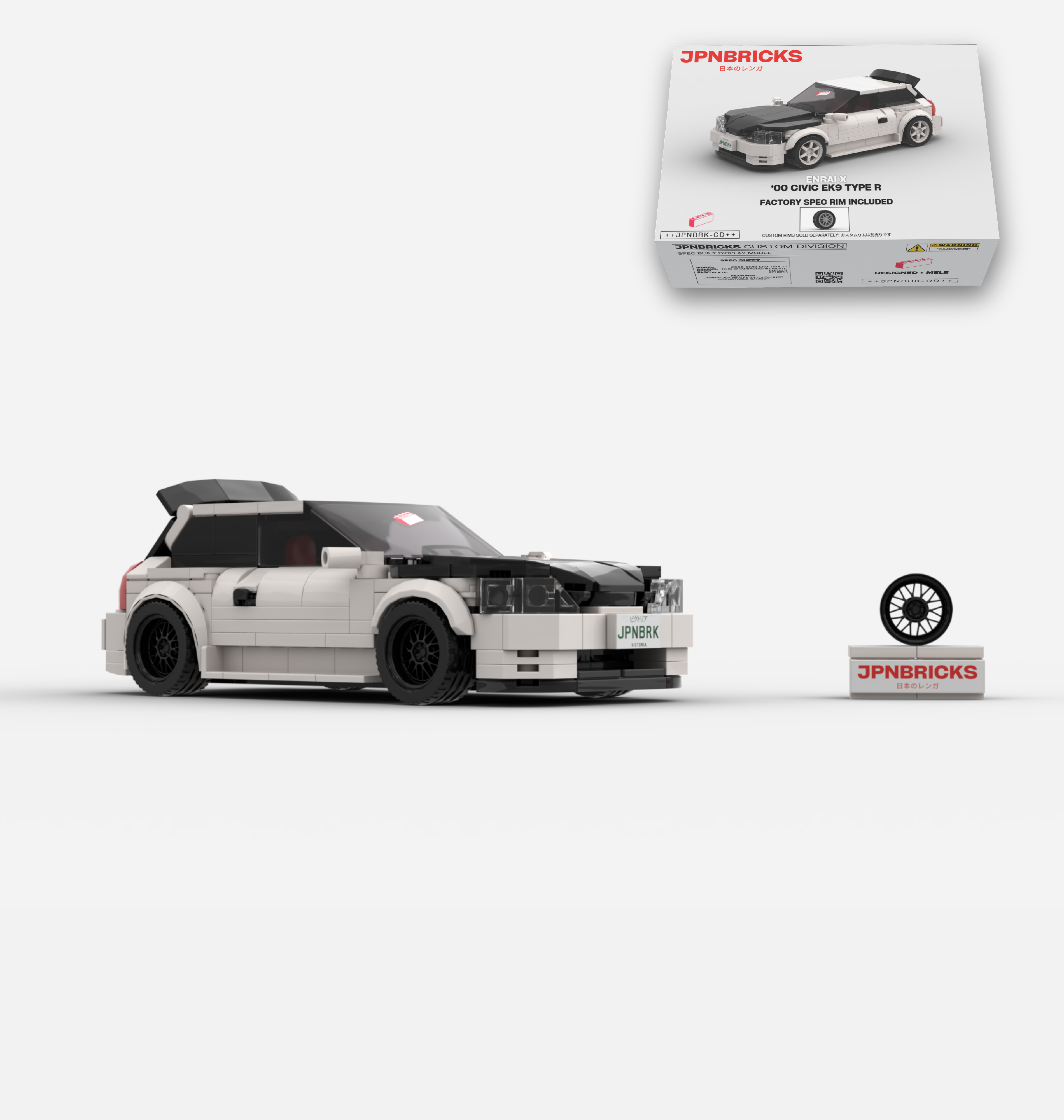 2000 CIVIC EK9 TYPE R NH0 CHAMPIONSHIP WHITE CUSTOM SPEC
