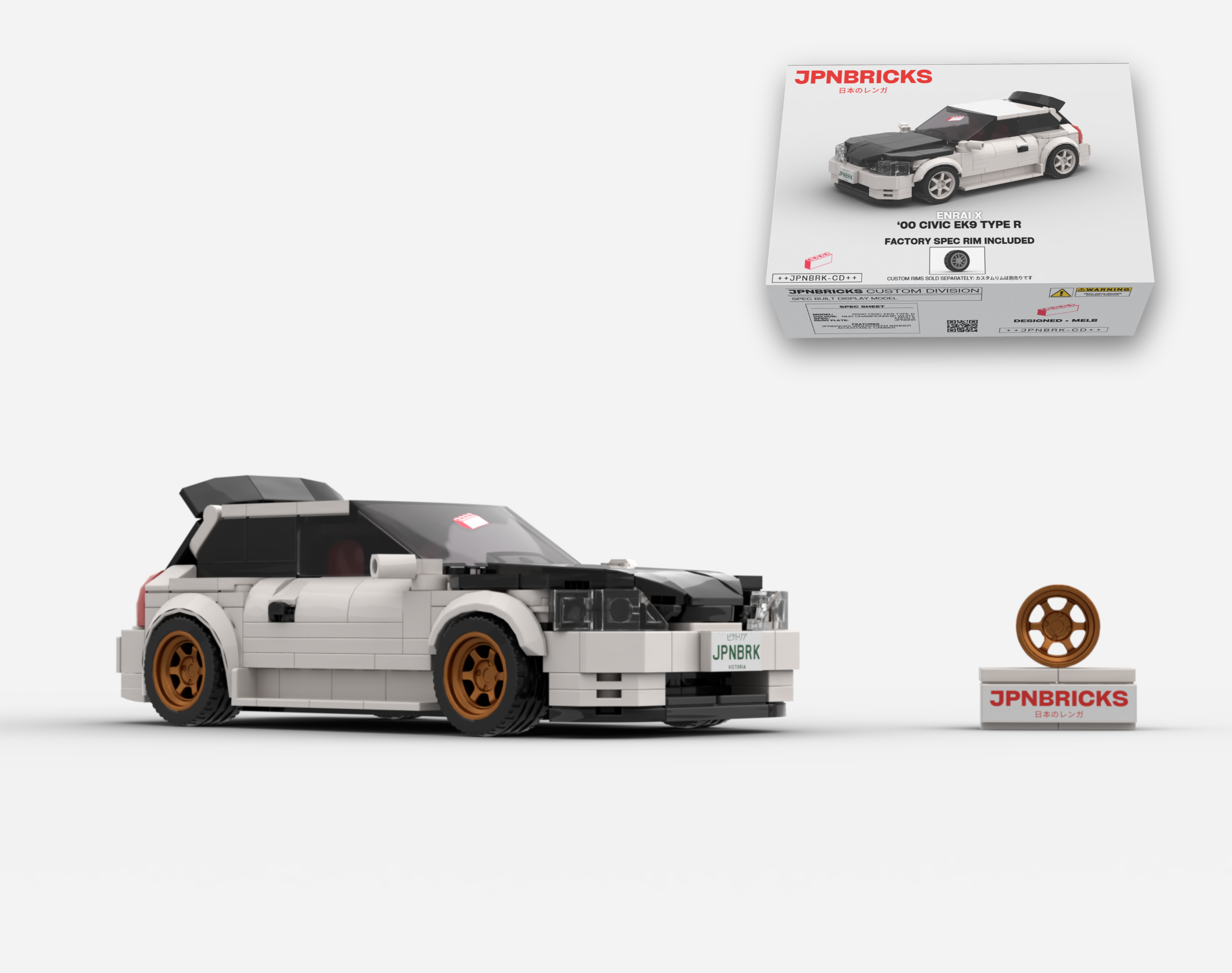 2000 CIVIC EK9 TYPE R NH0 CHAMPIONSHIP WHITE