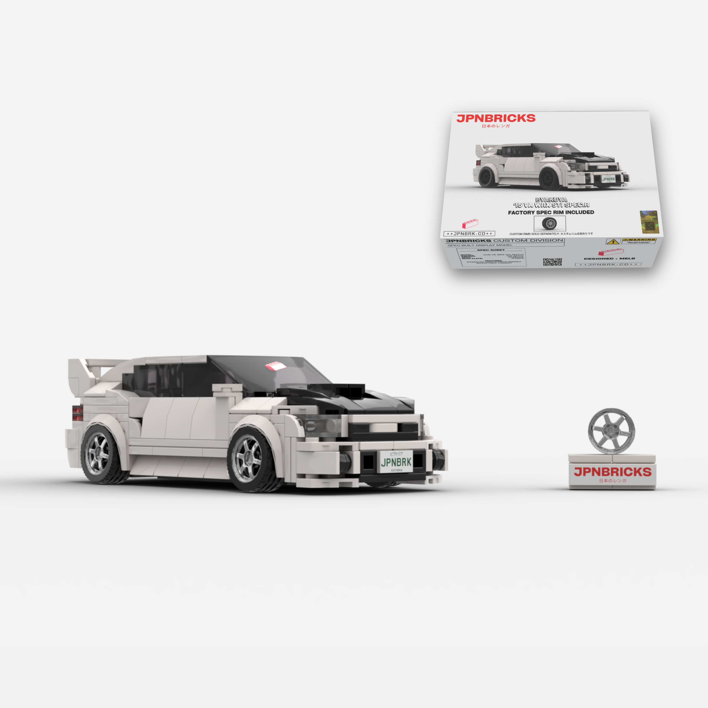 2015 VA WRX STI Spec.R K1X White Brick Car Model Kit