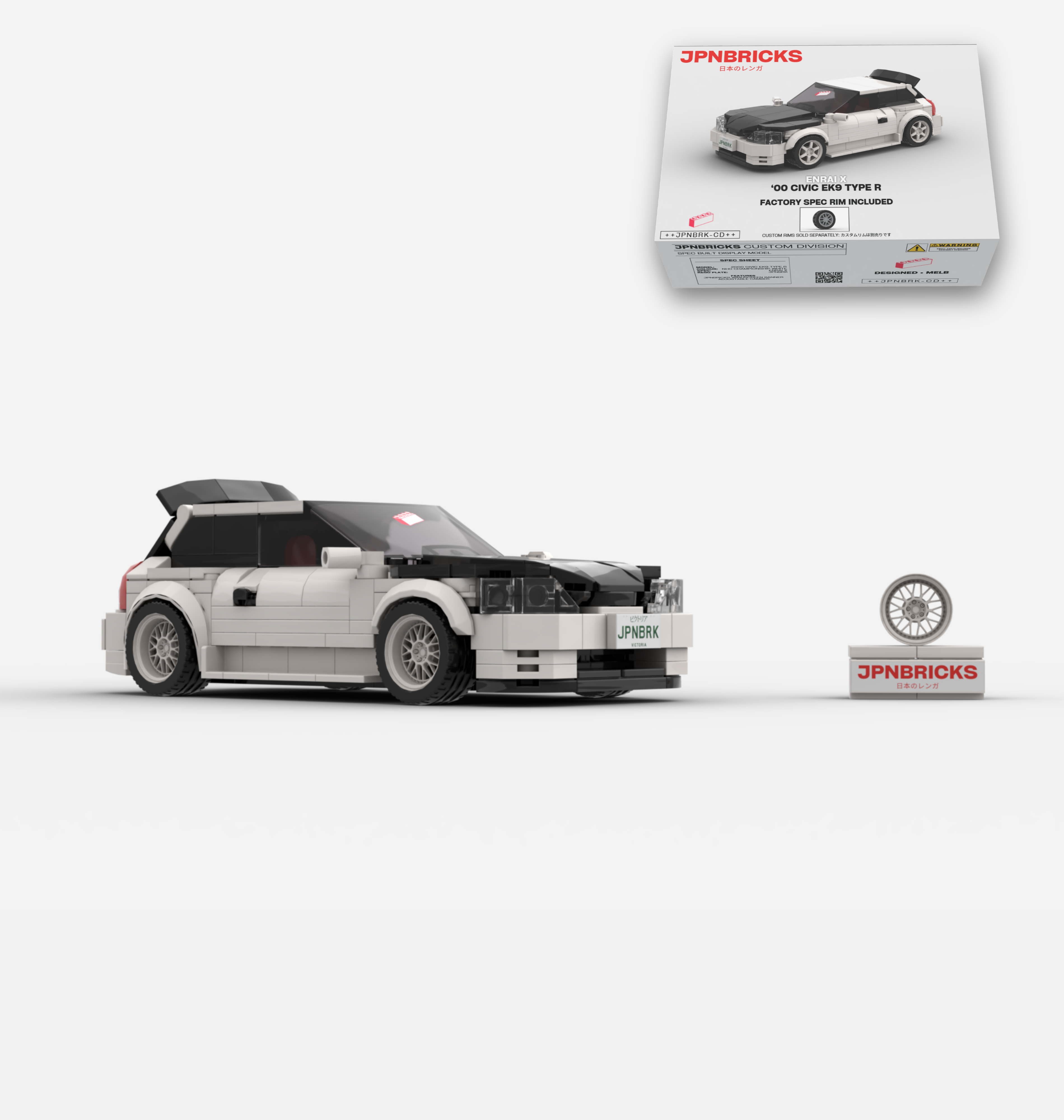 2000 CIVIC EK9 TYPE R NH0 CHAMPIONSHIP WHITE CUSTOM SPEC