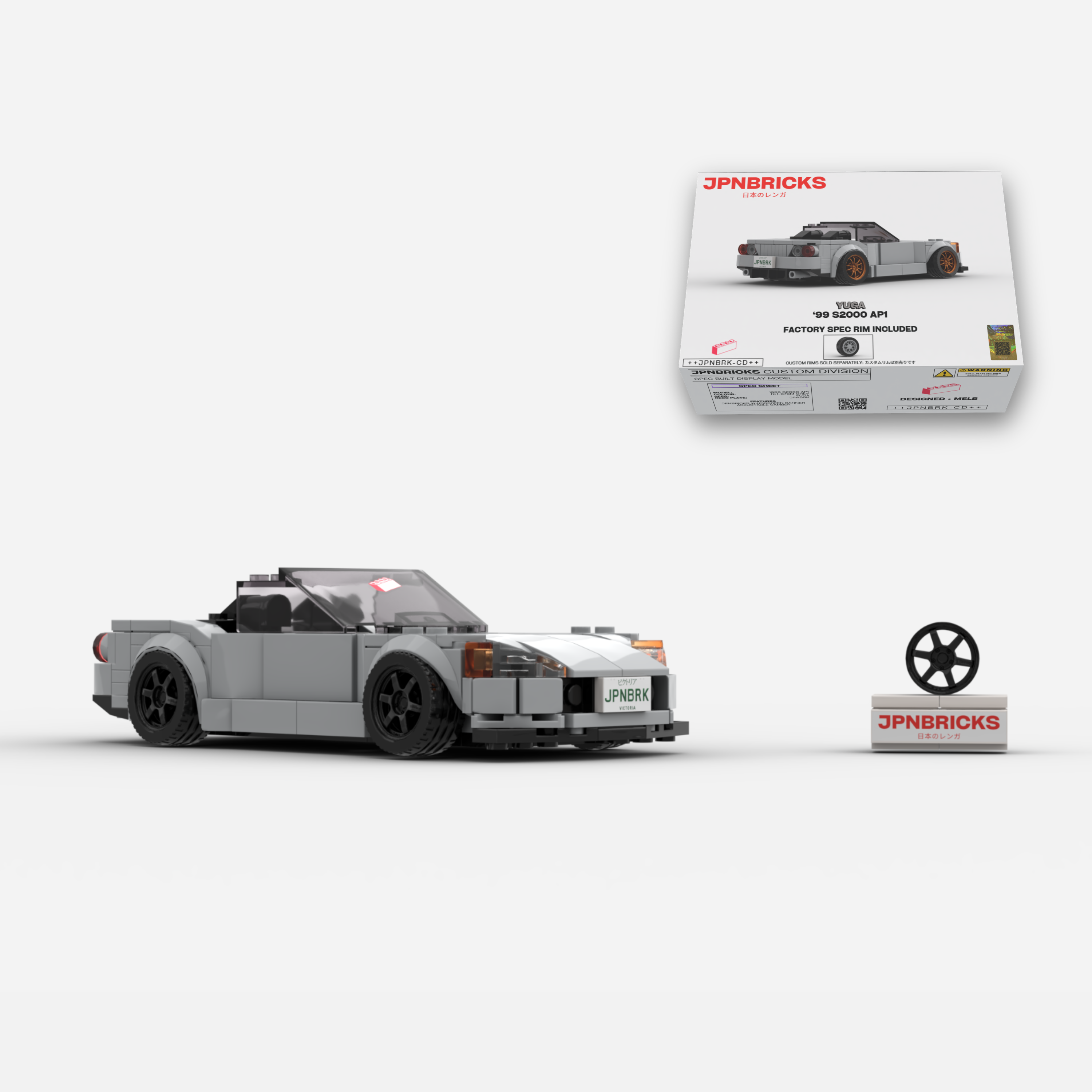 [PRE-ORDER] 1999 S2000 AP1 NH-676M GREY BRICK CAR MODEL KIT