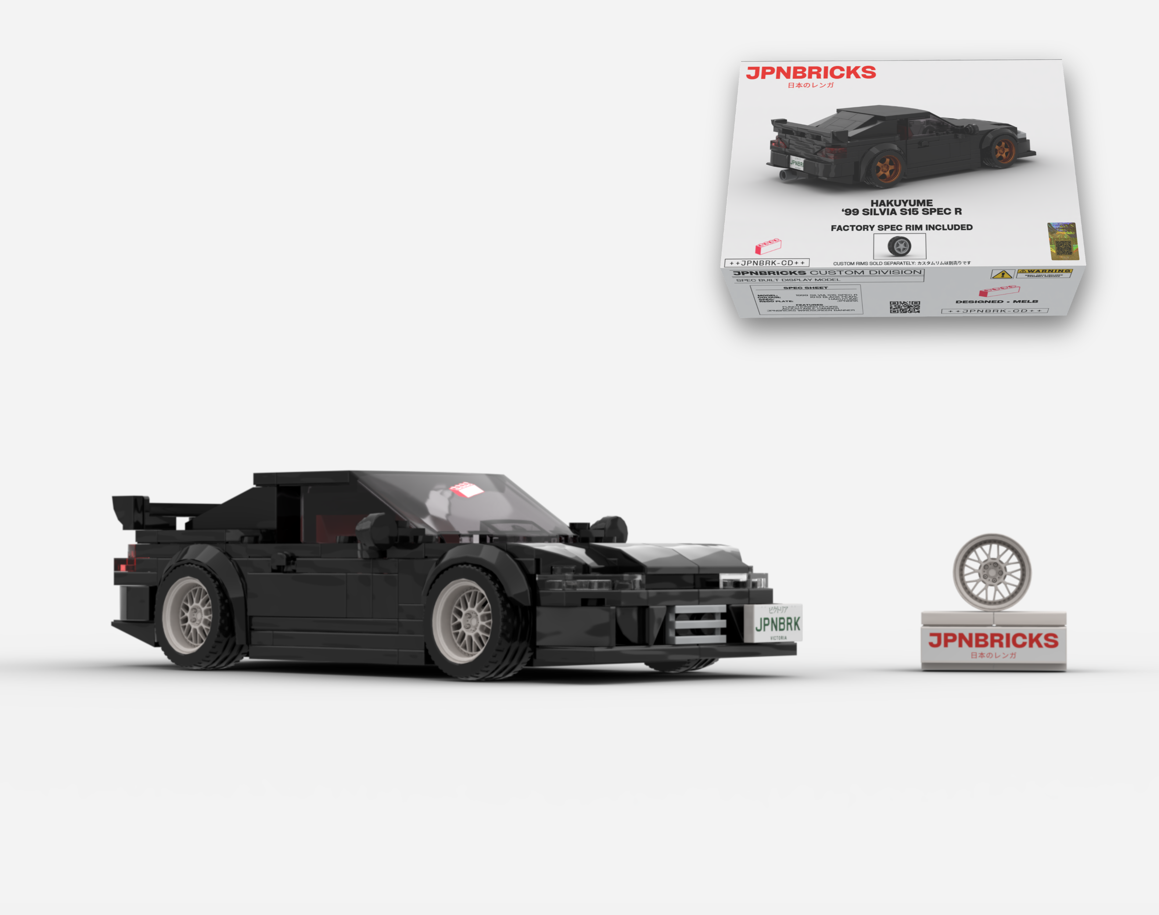 1999 SILVIA S15 SPEC R KH3 BLACK
