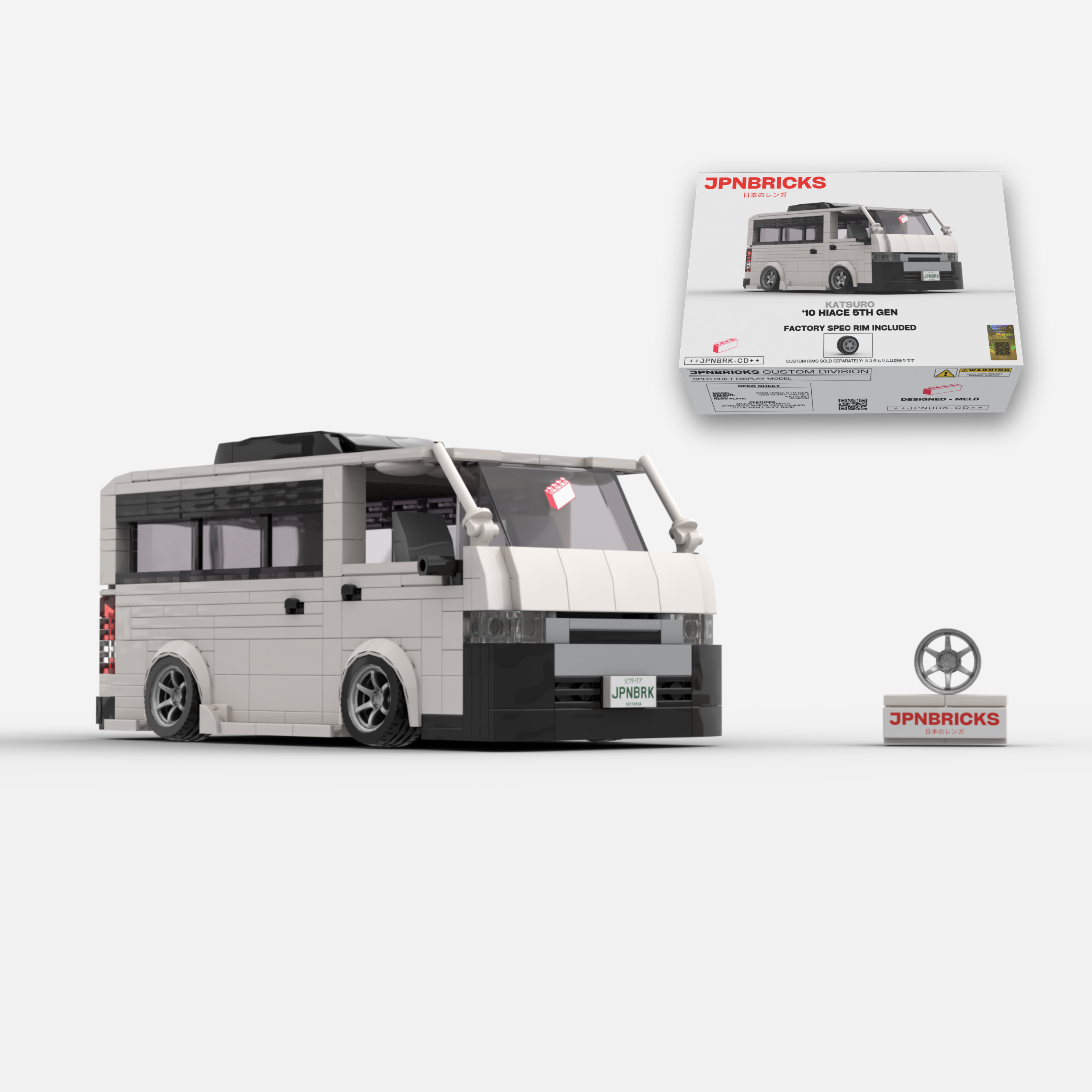 2010 HIACE 5TH GEN BRICK CAR MODEL KIT
