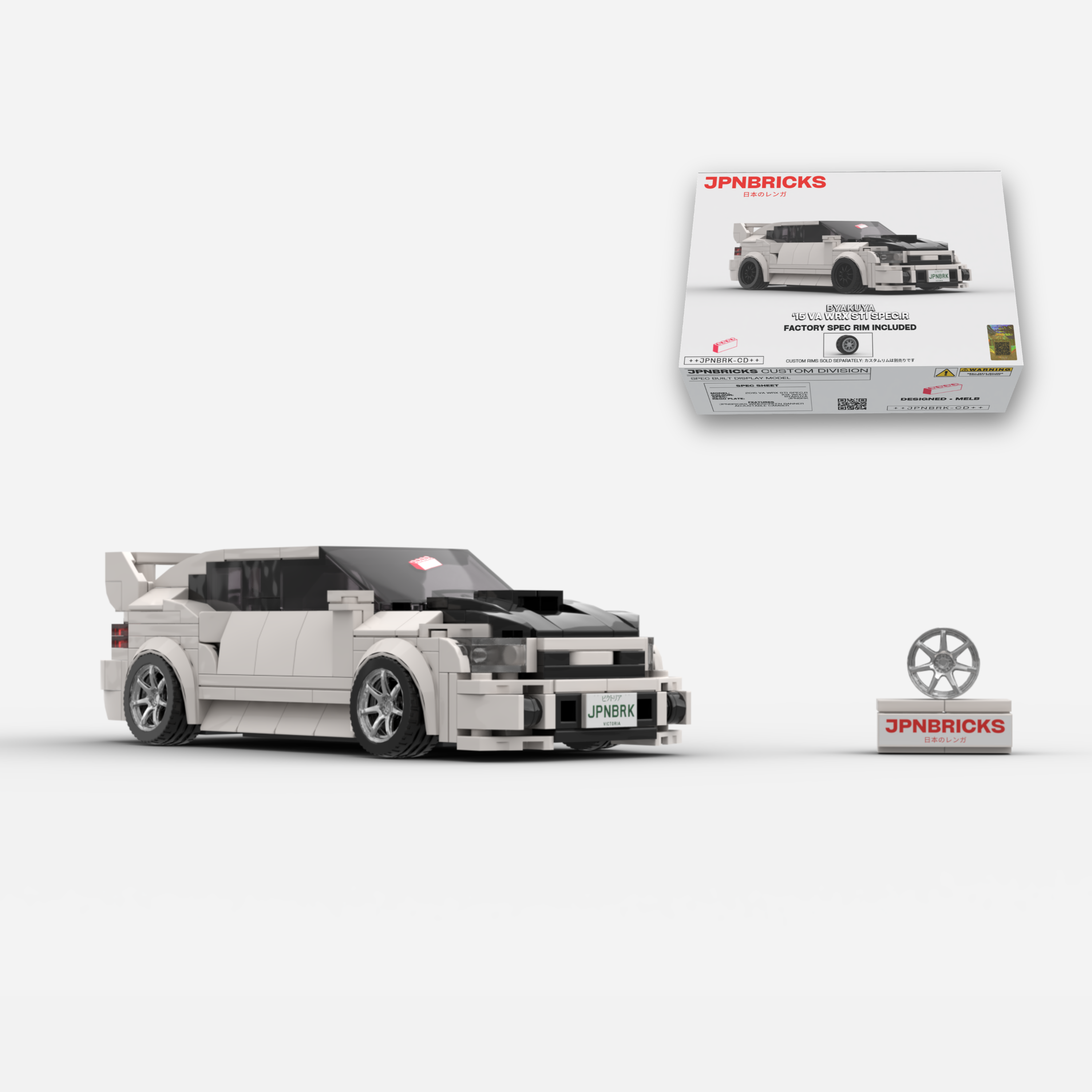 2015 VA WRX STI Spec.R K1X White Brick Car Model Kit