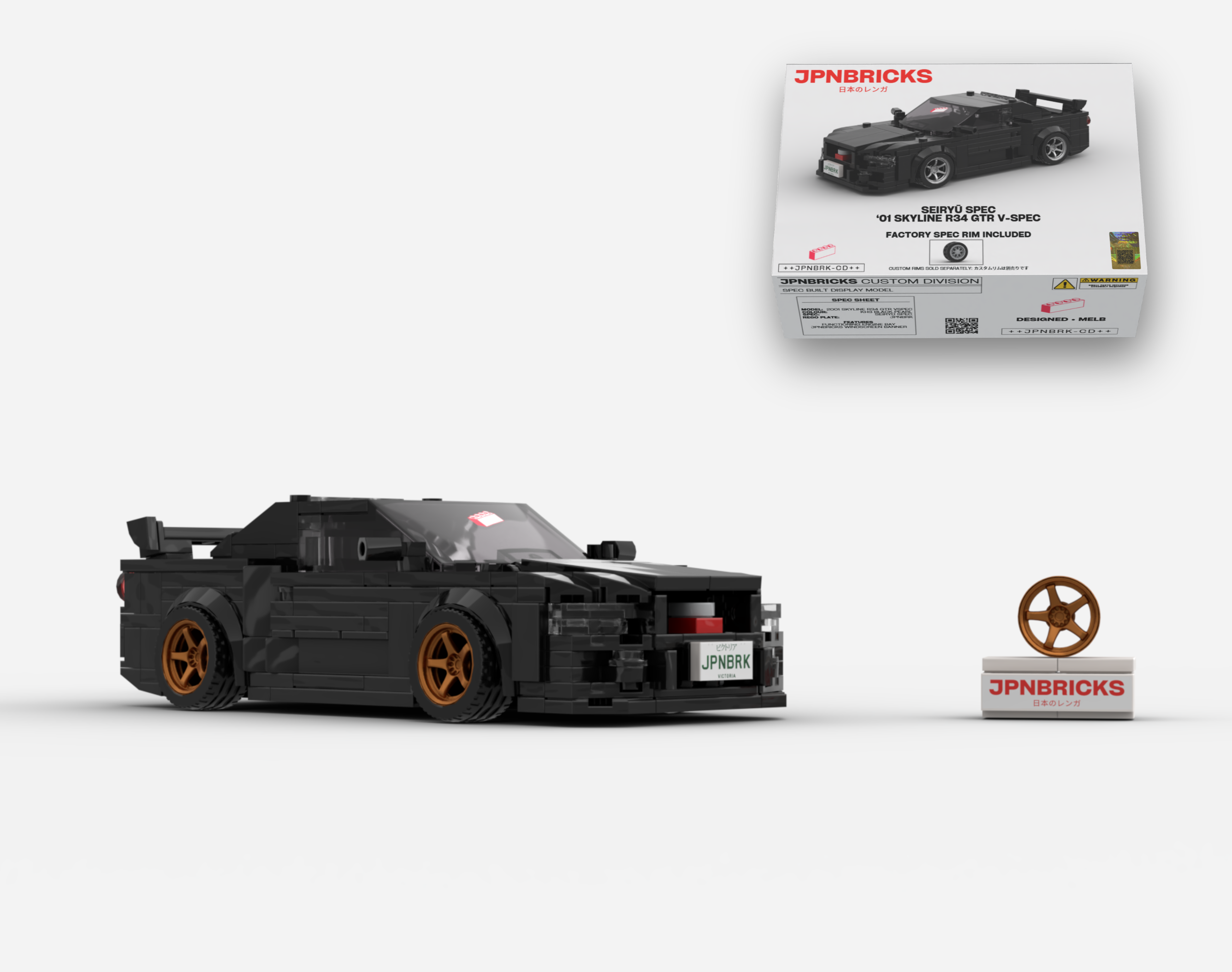 2001 SKYLINE R34 GTR V-SPEC II KH3 BLACK